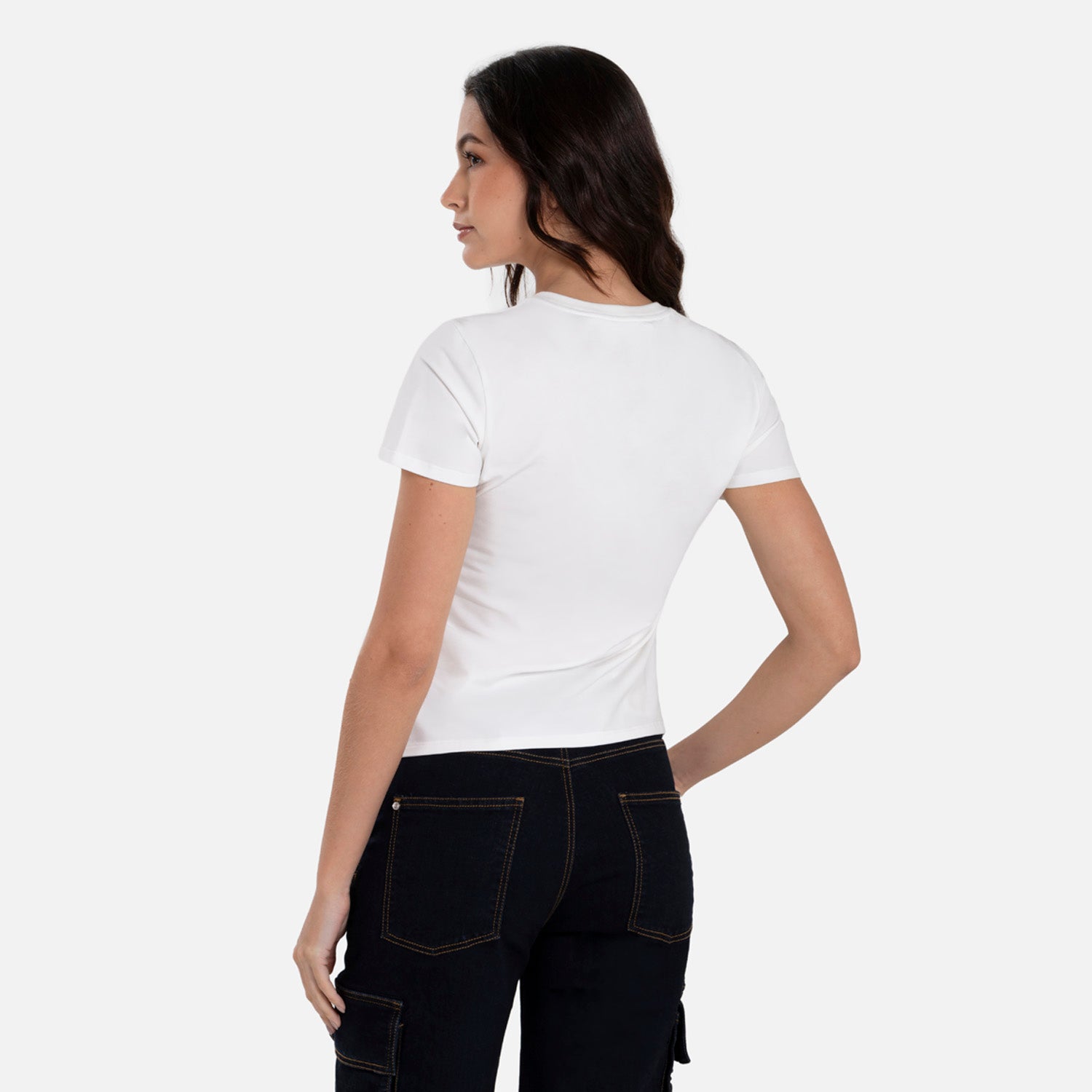 CAMISETA PREMIUM MANGA CORTA COLOR IVORY