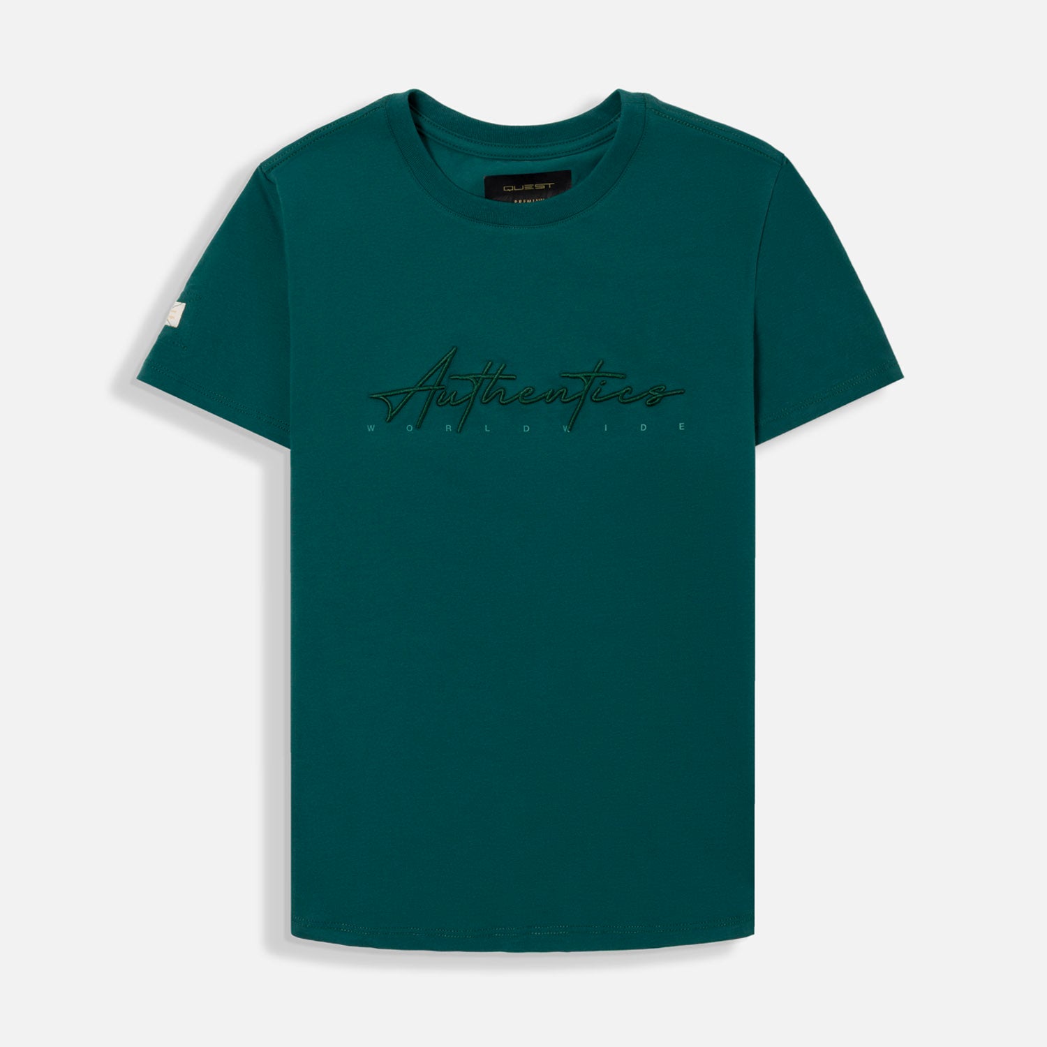 CAMISETA PREMIUM MANGA CORTA COLOR VERDE TORMENTA