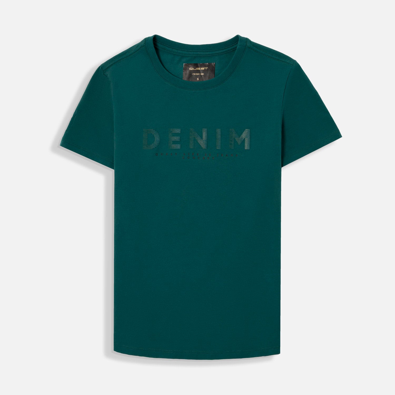 CAMISETA PREMIUM MANGA CORTA COLOR VERDE TORMENTA