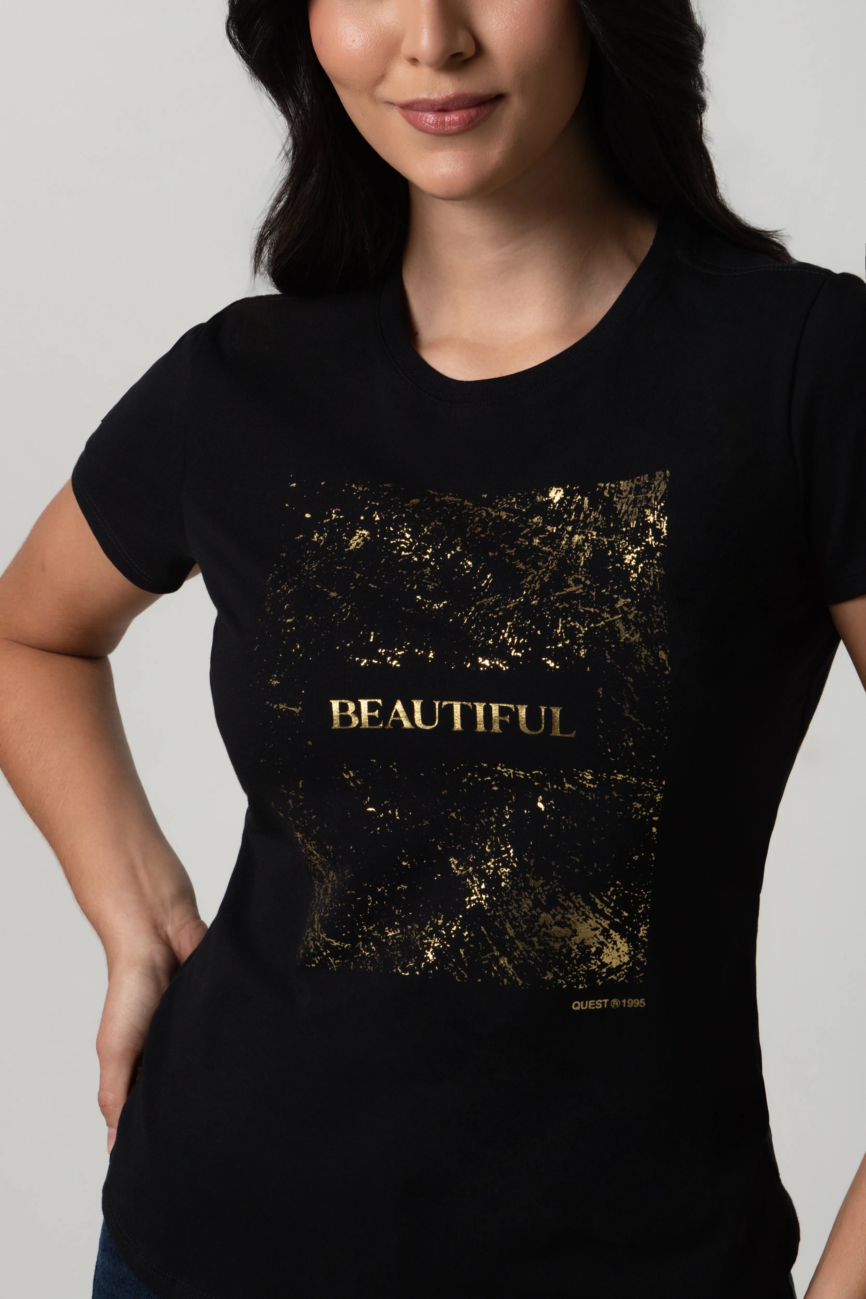 CAMISETA PREMIUM MANGA CORTA COLOR NEGRO