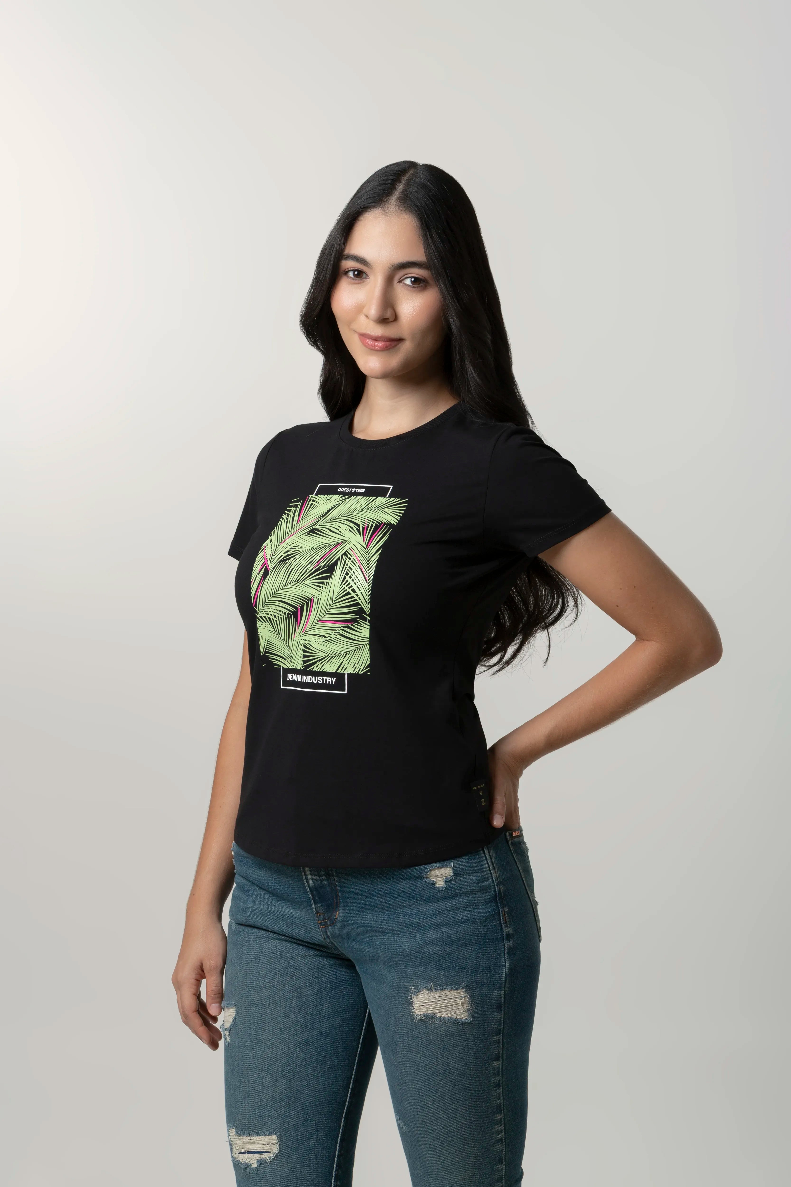 CAMISETA PREMIUM MANGA CORTA COLOR NEGRO