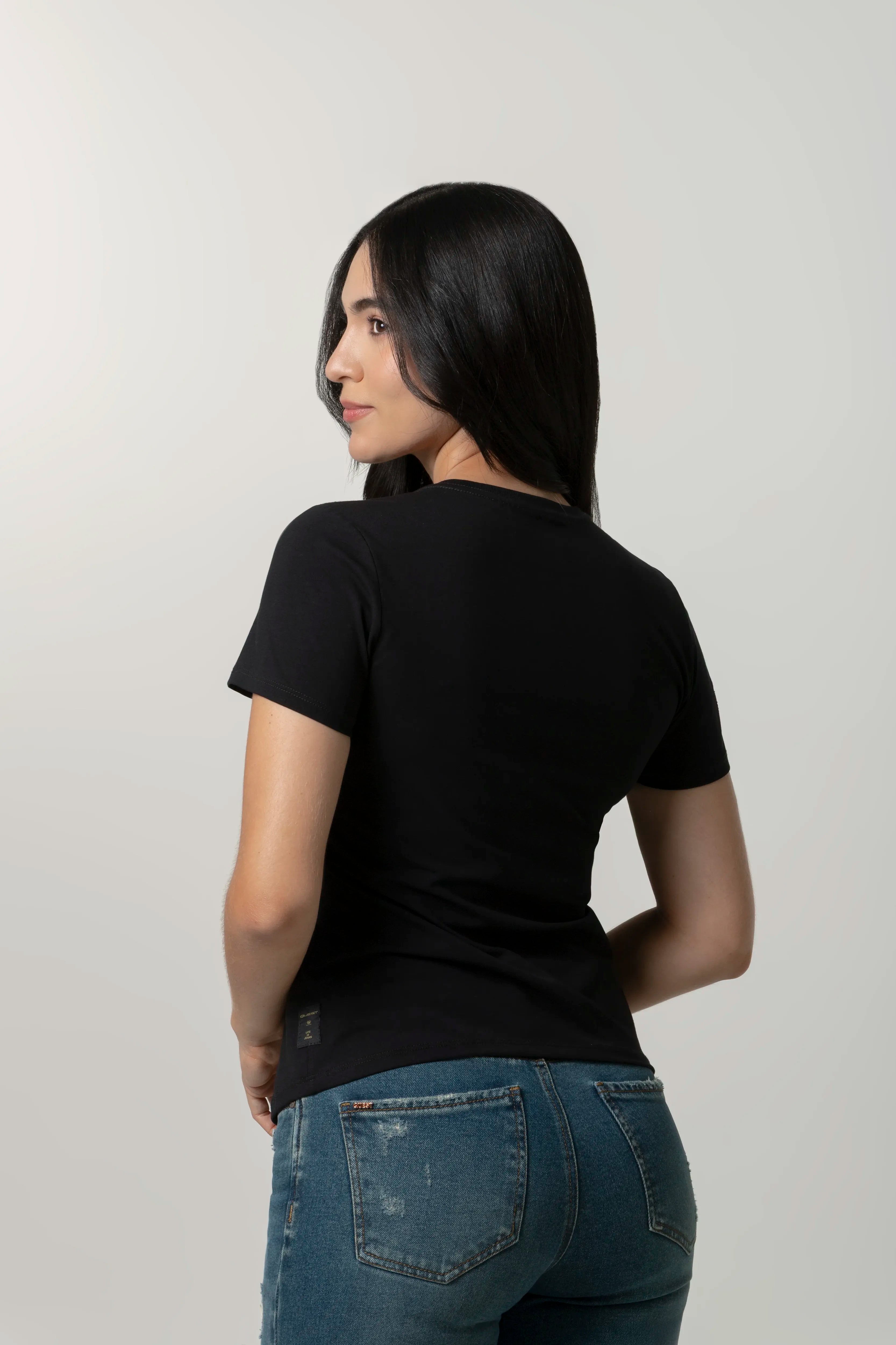 CAMISETA PREMIUM MANGA CORTA COLOR NEGRO