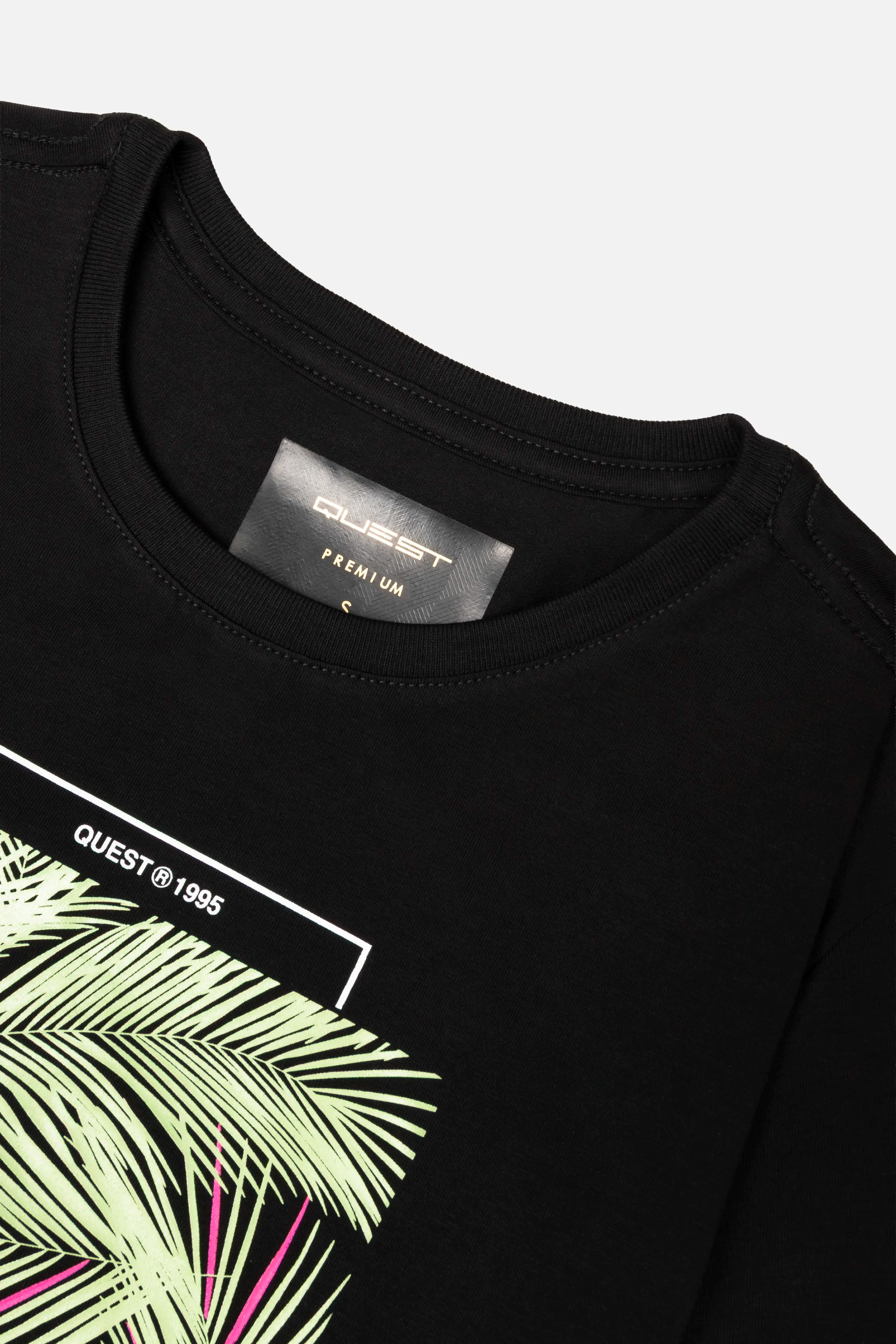 CAMISETA PREMIUM MANGA CORTA COLOR NEGRO