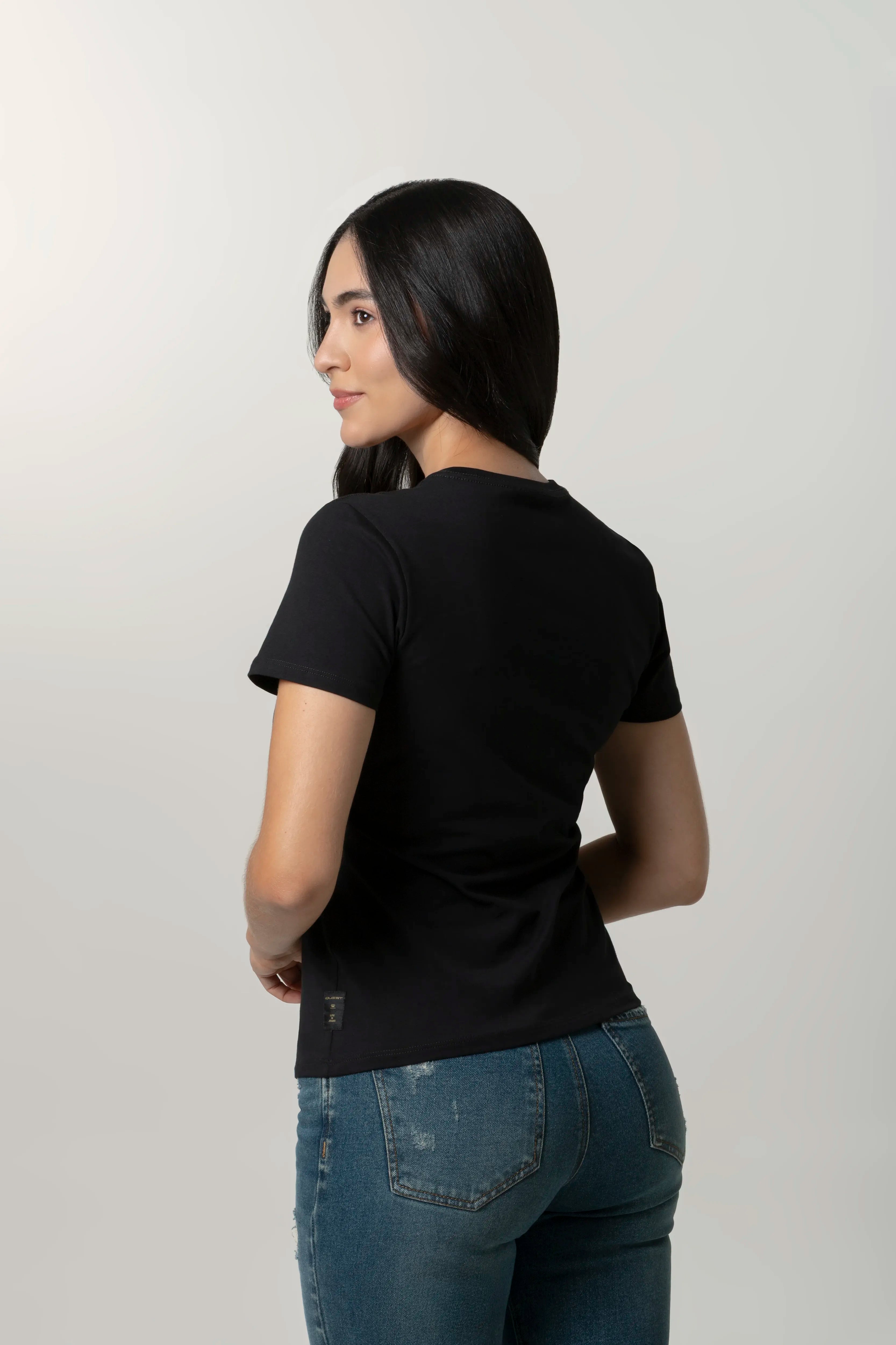 CAMISETA PREMIUM MANGA CORTA COLOR NEGRO