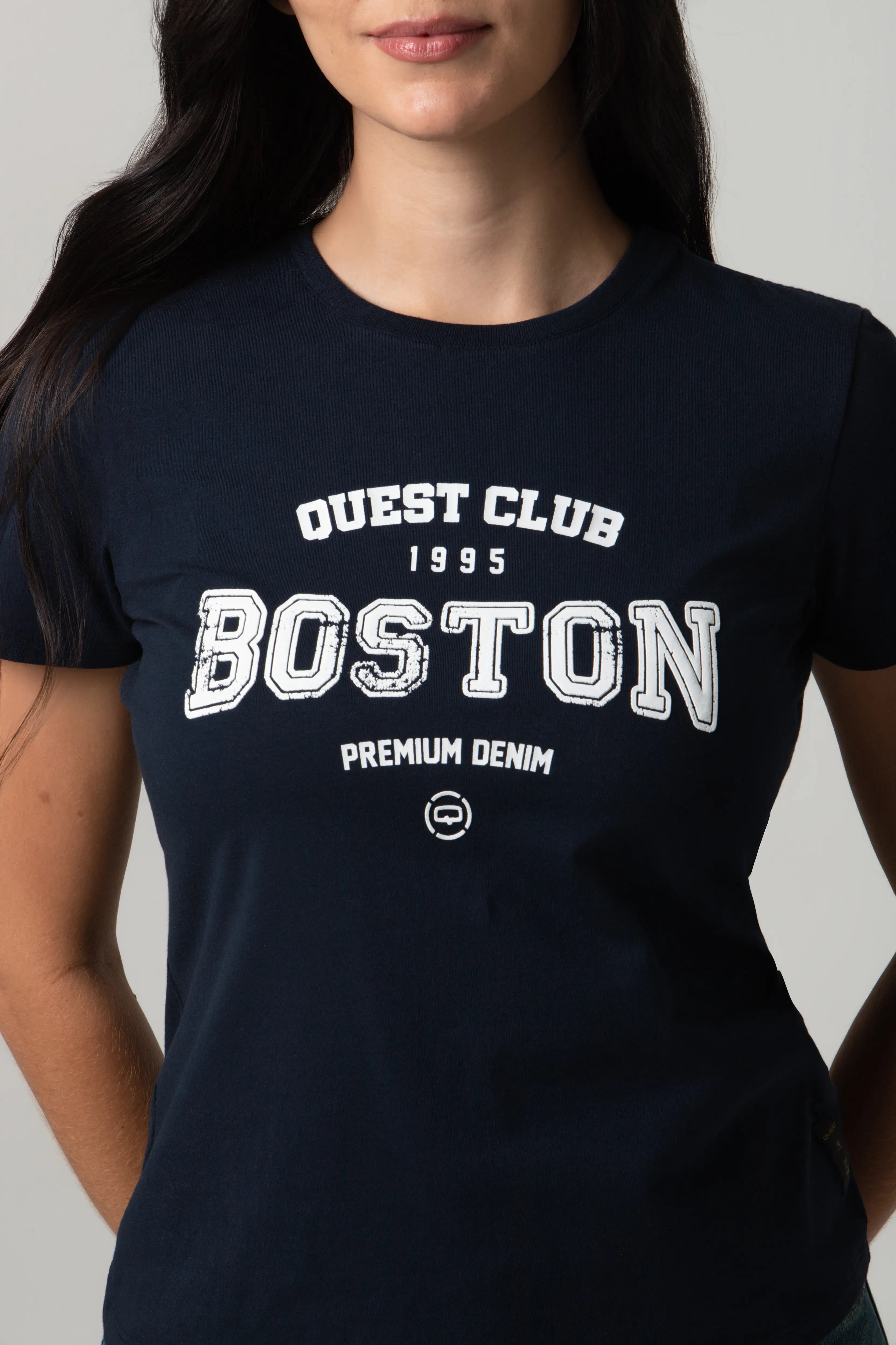 CAMISETA PREMIUM MANGA CORTA COLOR AZUL OSCURO