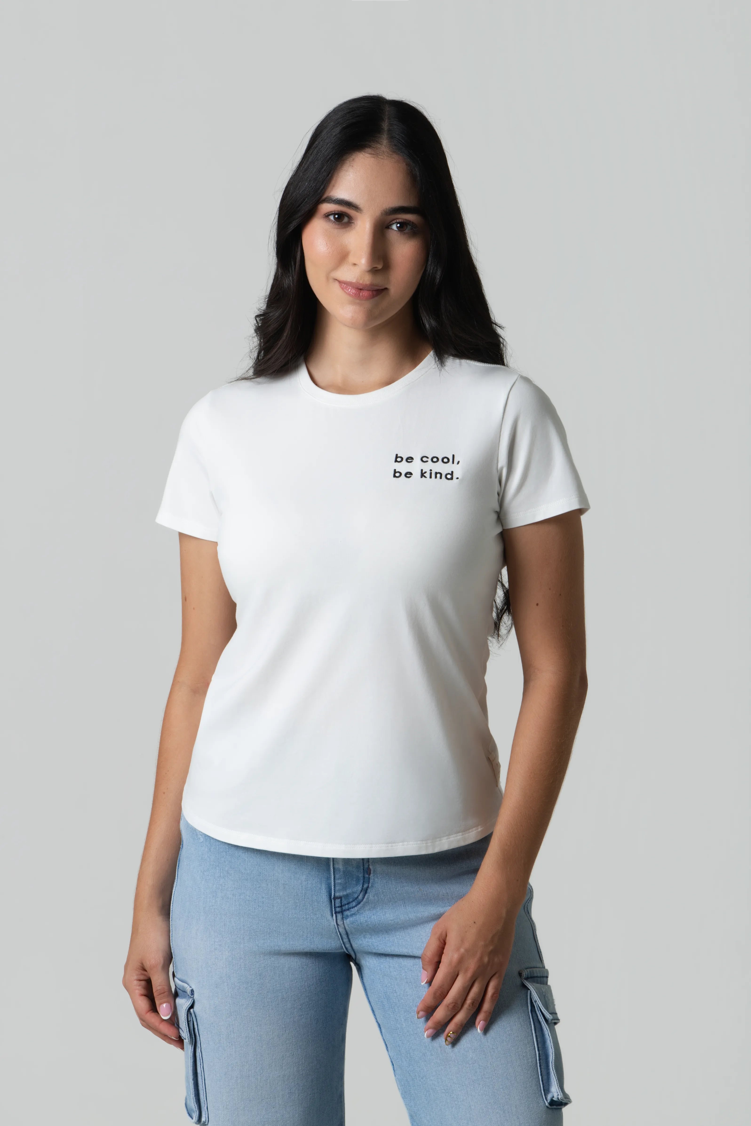 CAMISETA PREMIUM MANGA CORTA COLOR IVORY