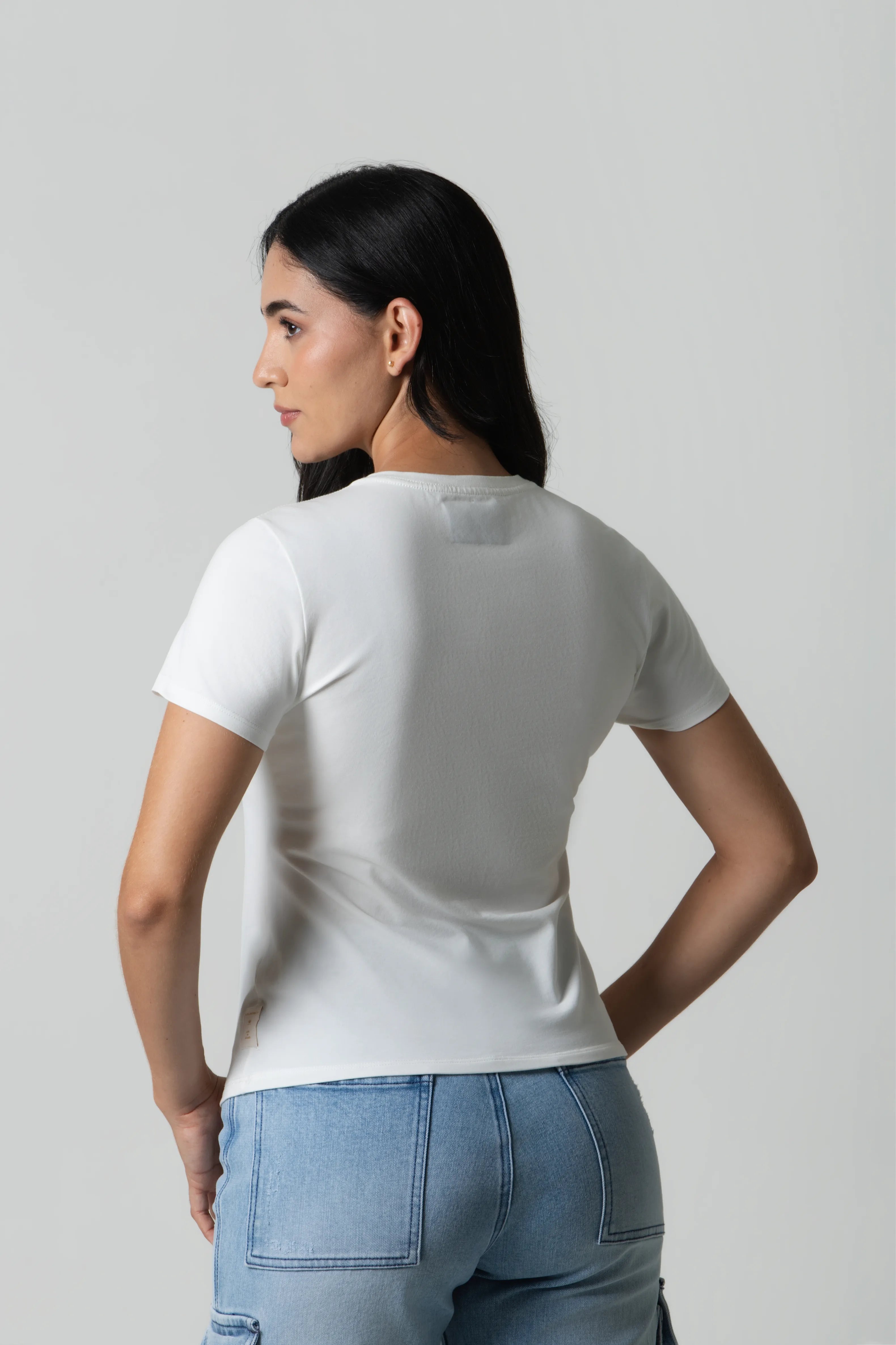 CAMISETA PREMIUM MANGA CORTA COLOR IVORY