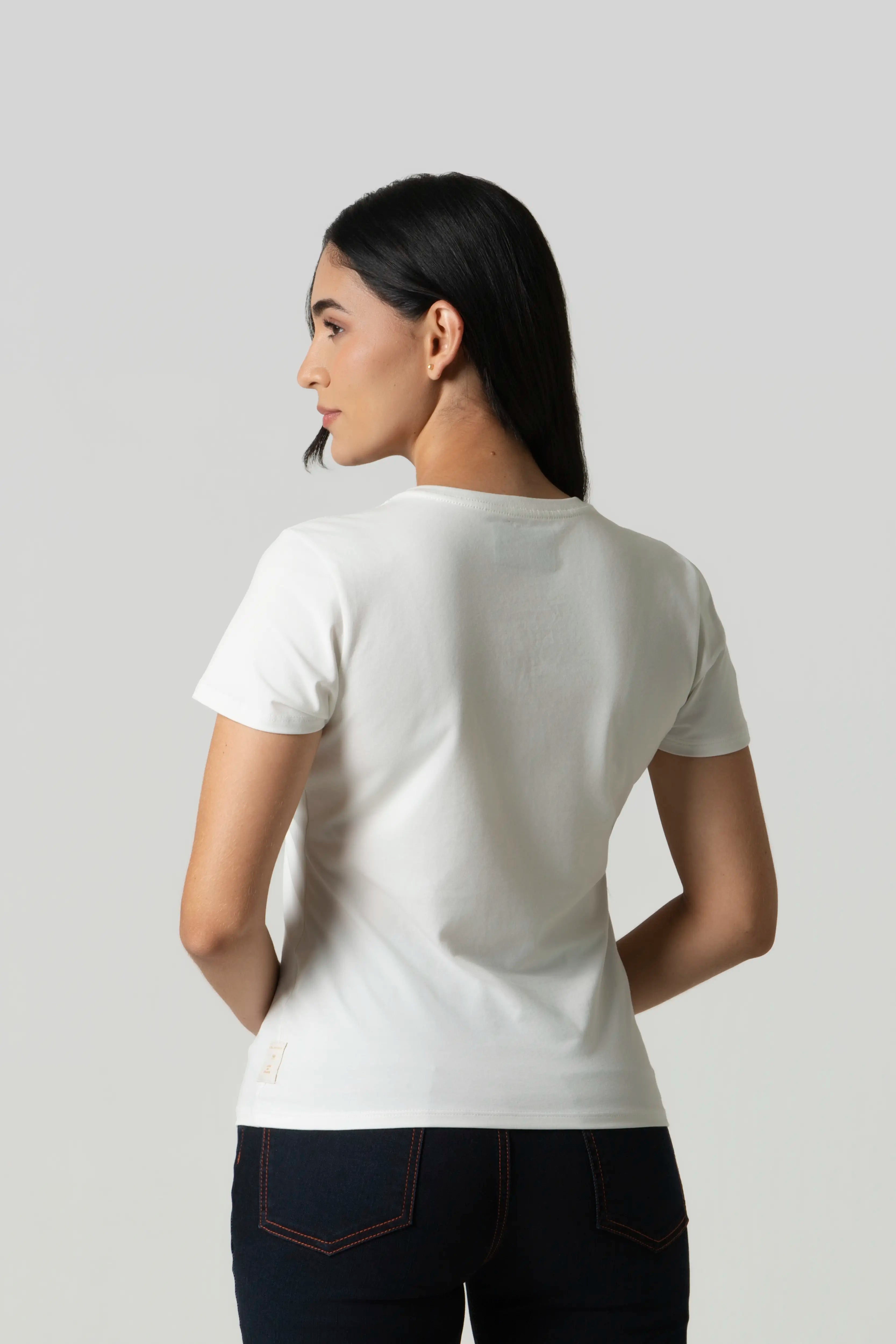 CAMISETA PREMIUM MANGA CORTA COLOR IVORY