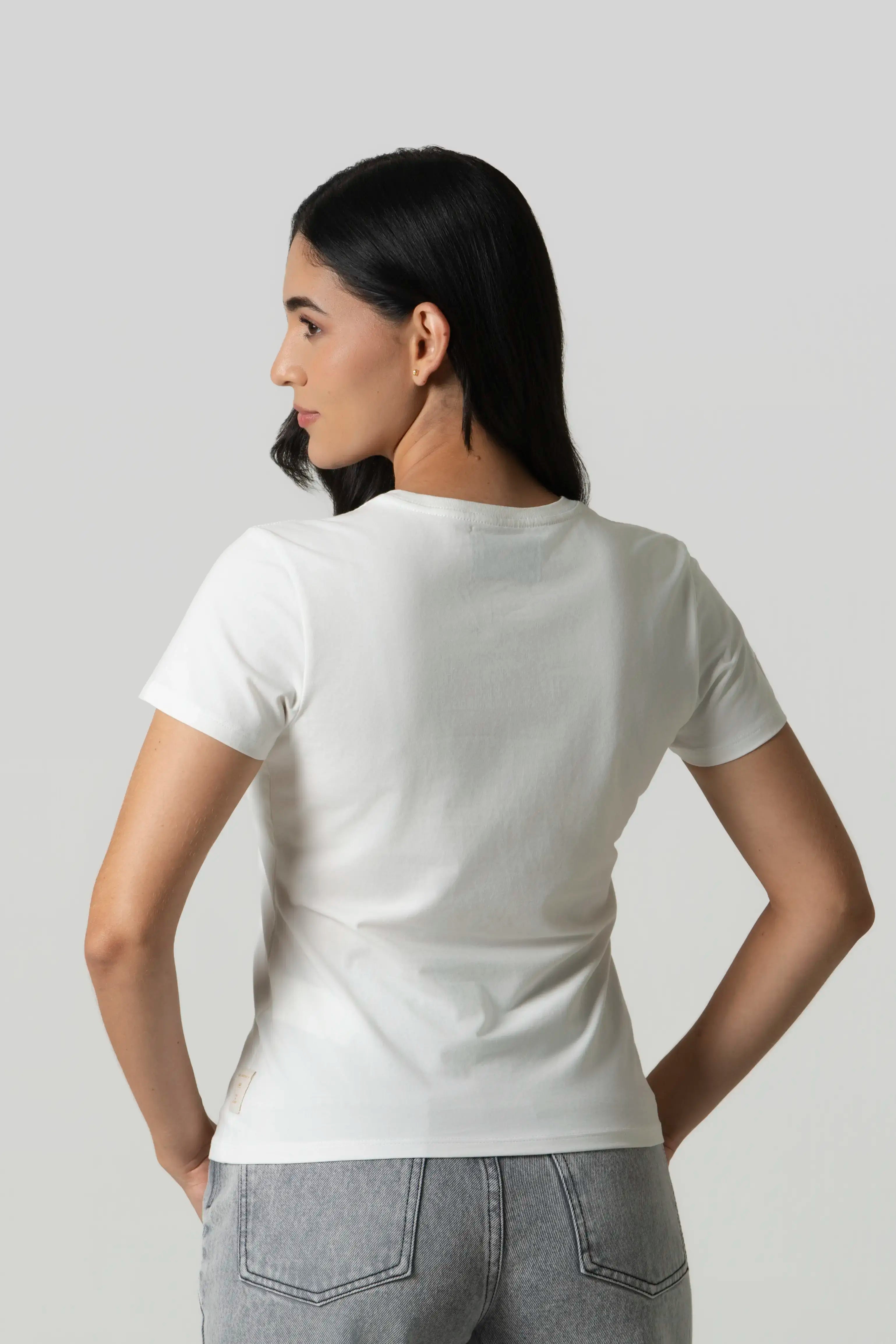 CAMISETA PREMIUM MANGA CORTA COLOR IVORY
