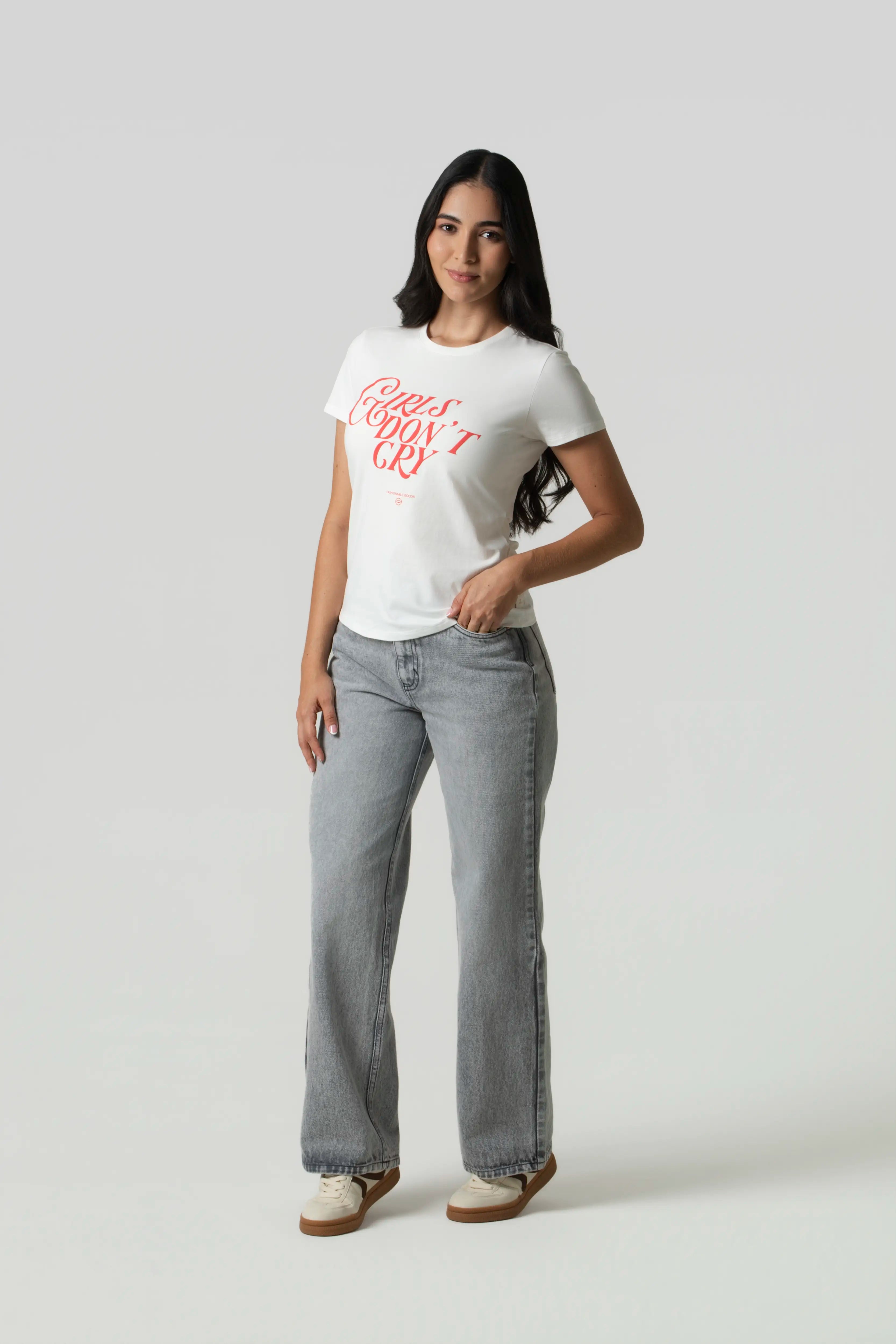 CAMISETA PREMIUM MANGA CORTA COLOR IVORY
