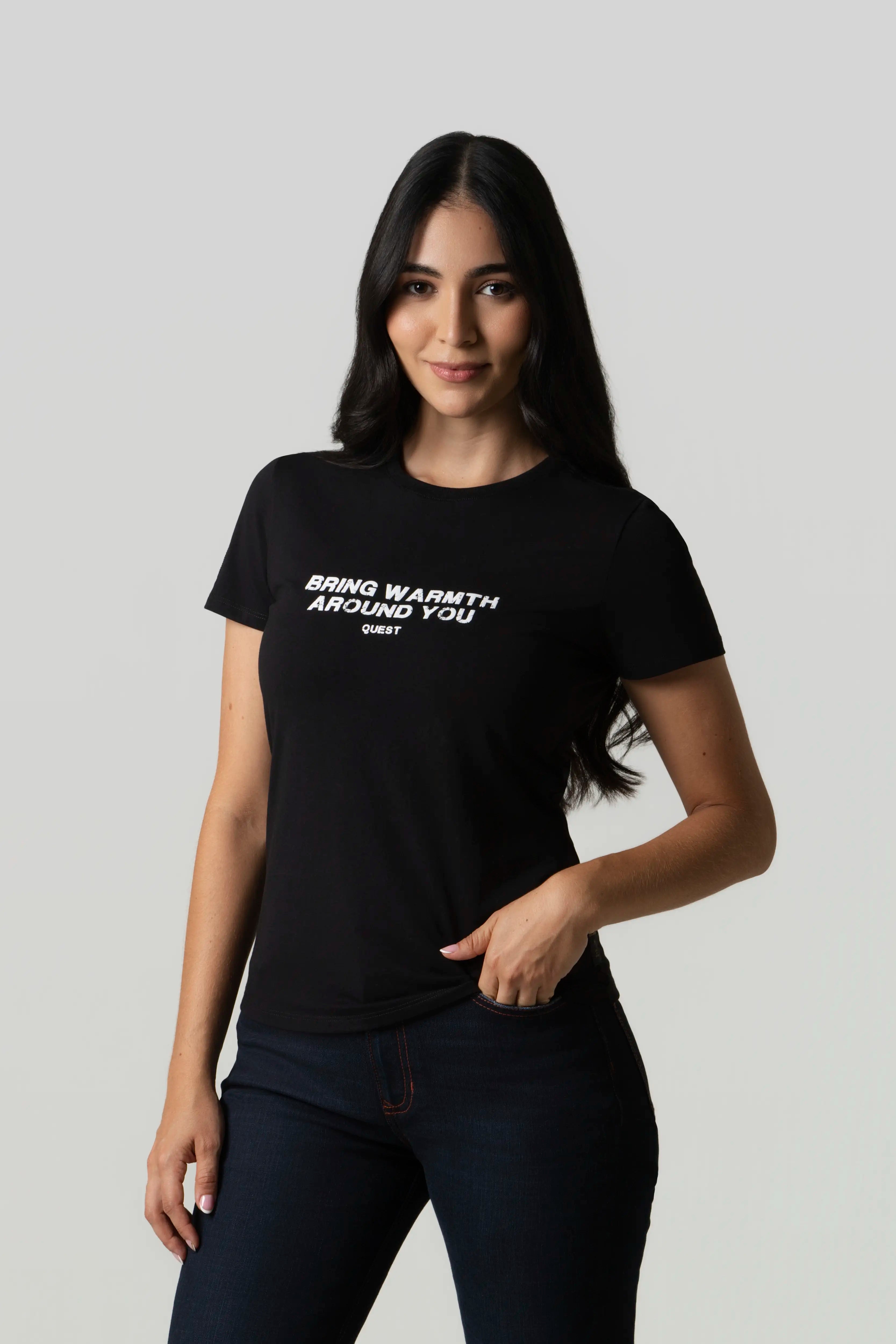 CAMISETA PREMIUM MANGA CORTA COLOR NEGRO