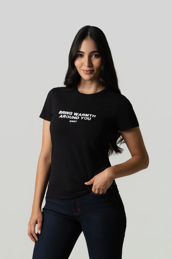 CAMISETA PREMIUM MANGA CORTA COLOR NEGRO
