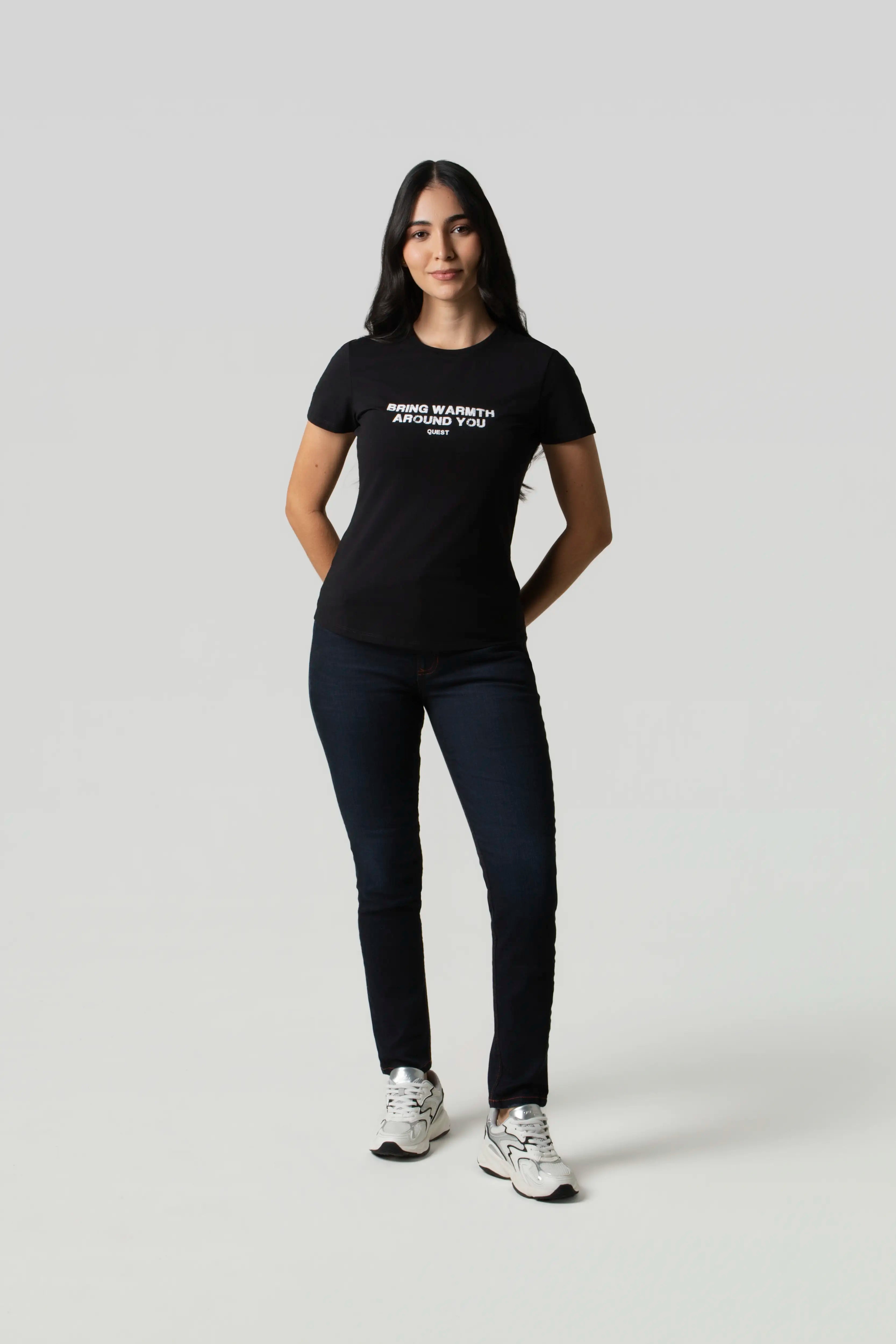CAMISETA PREMIUM MANGA CORTA COLOR NEGRO