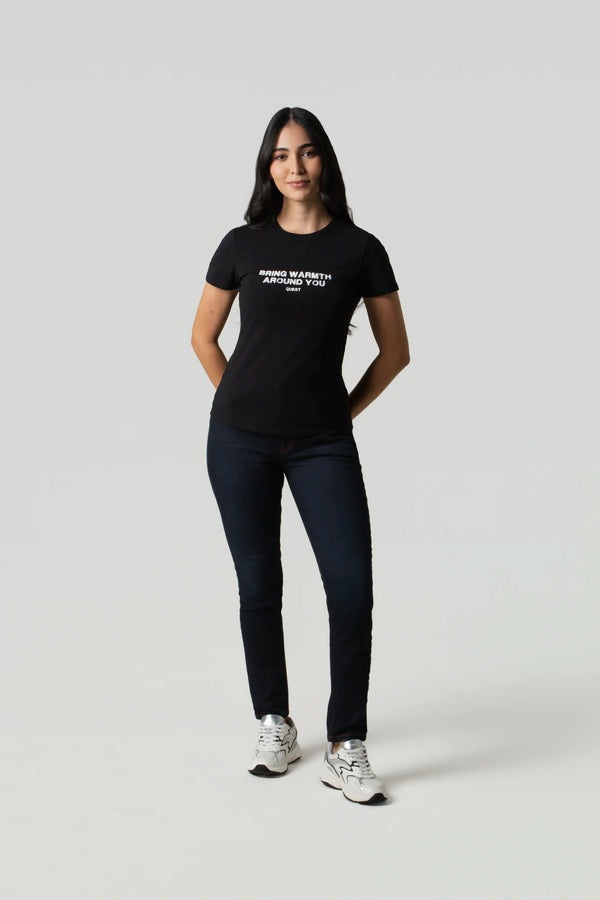 CAMISETA PREMIUM MANGA CORTA COLOR NEGRO