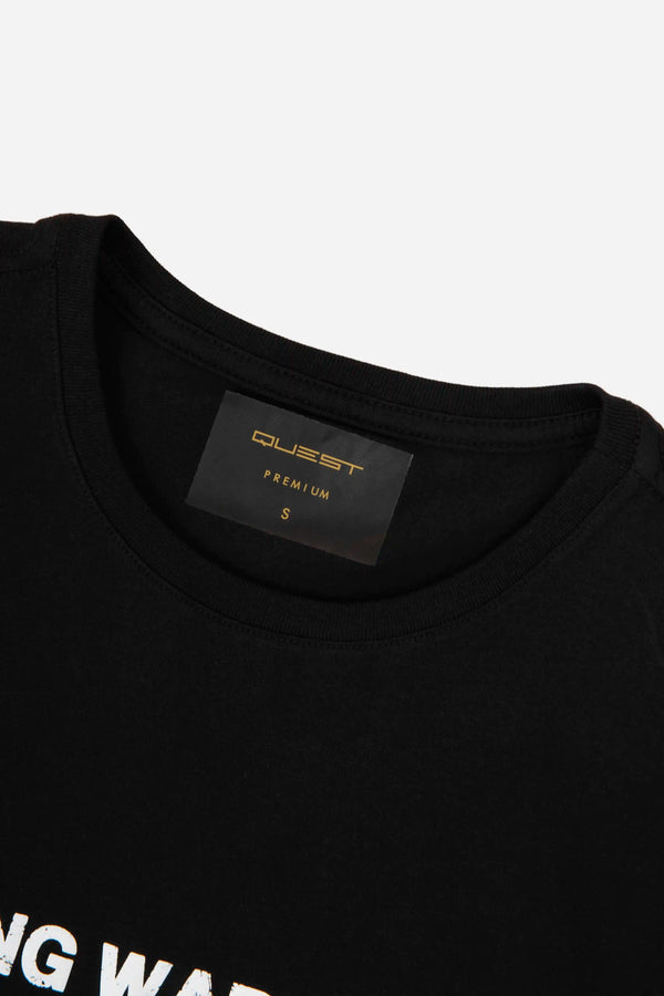 CAMISETA PREMIUM MANGA CORTA COLOR NEGRO