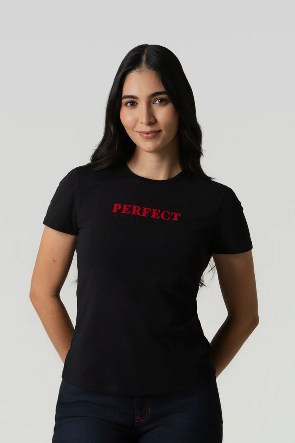 CAMISETA PREMIUM MANGA CORTA COLOR NEGRO