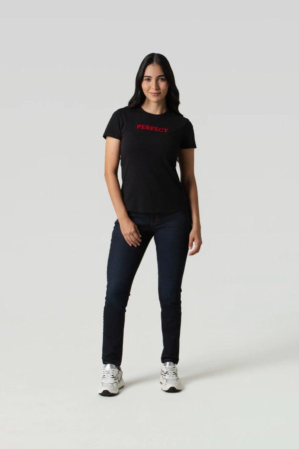 CAMISETA PREMIUM MANGA CORTA COLOR NEGRO