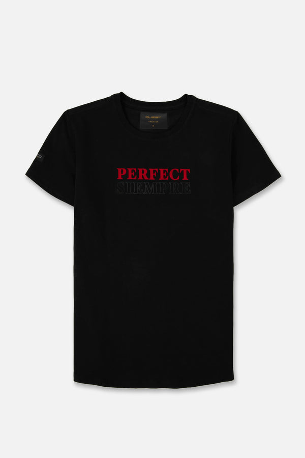 CAMISETA PREMIUM MANGA CORTA COLOR NEGRO
