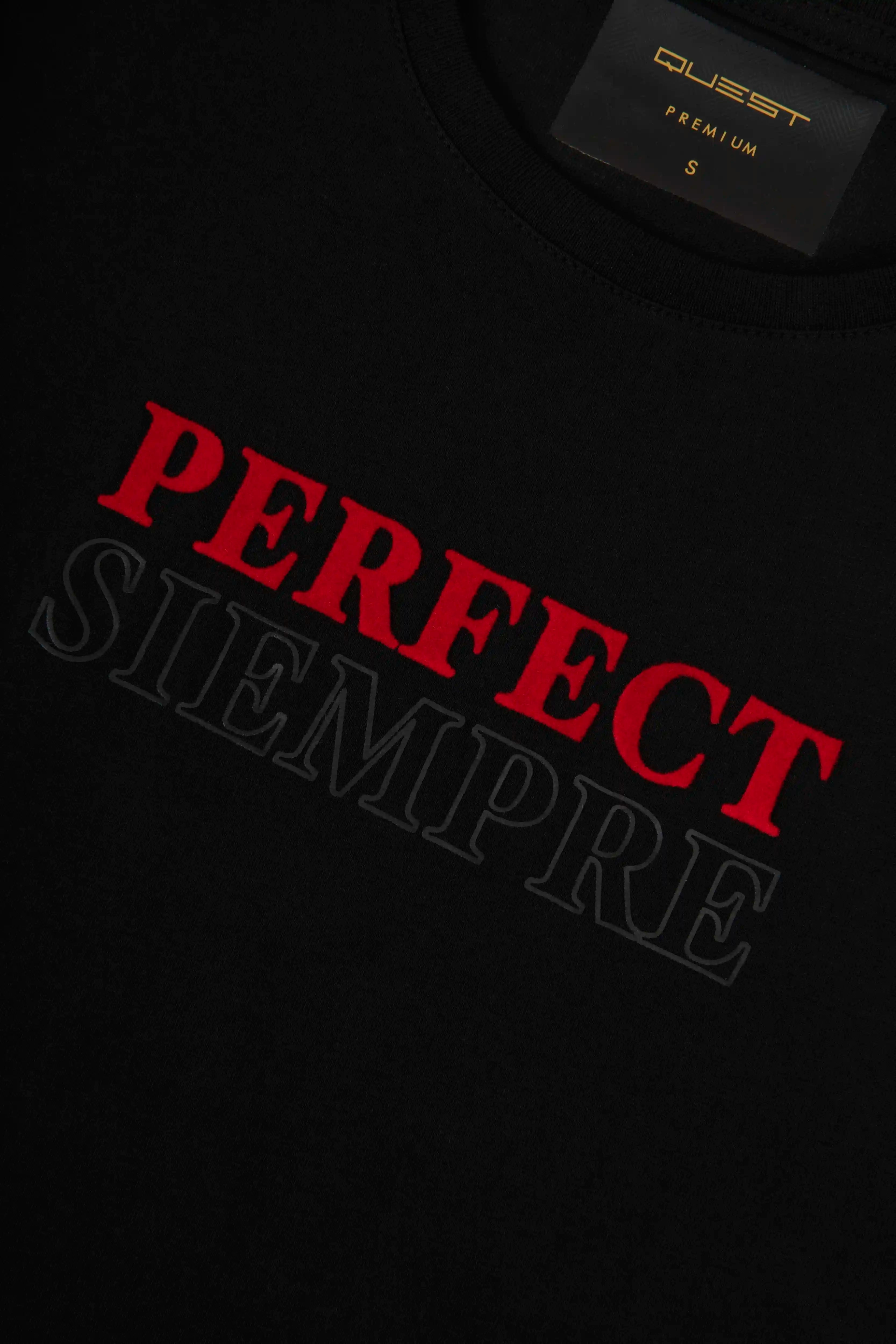 CAMISETA PREMIUM MANGA CORTA COLOR NEGRO