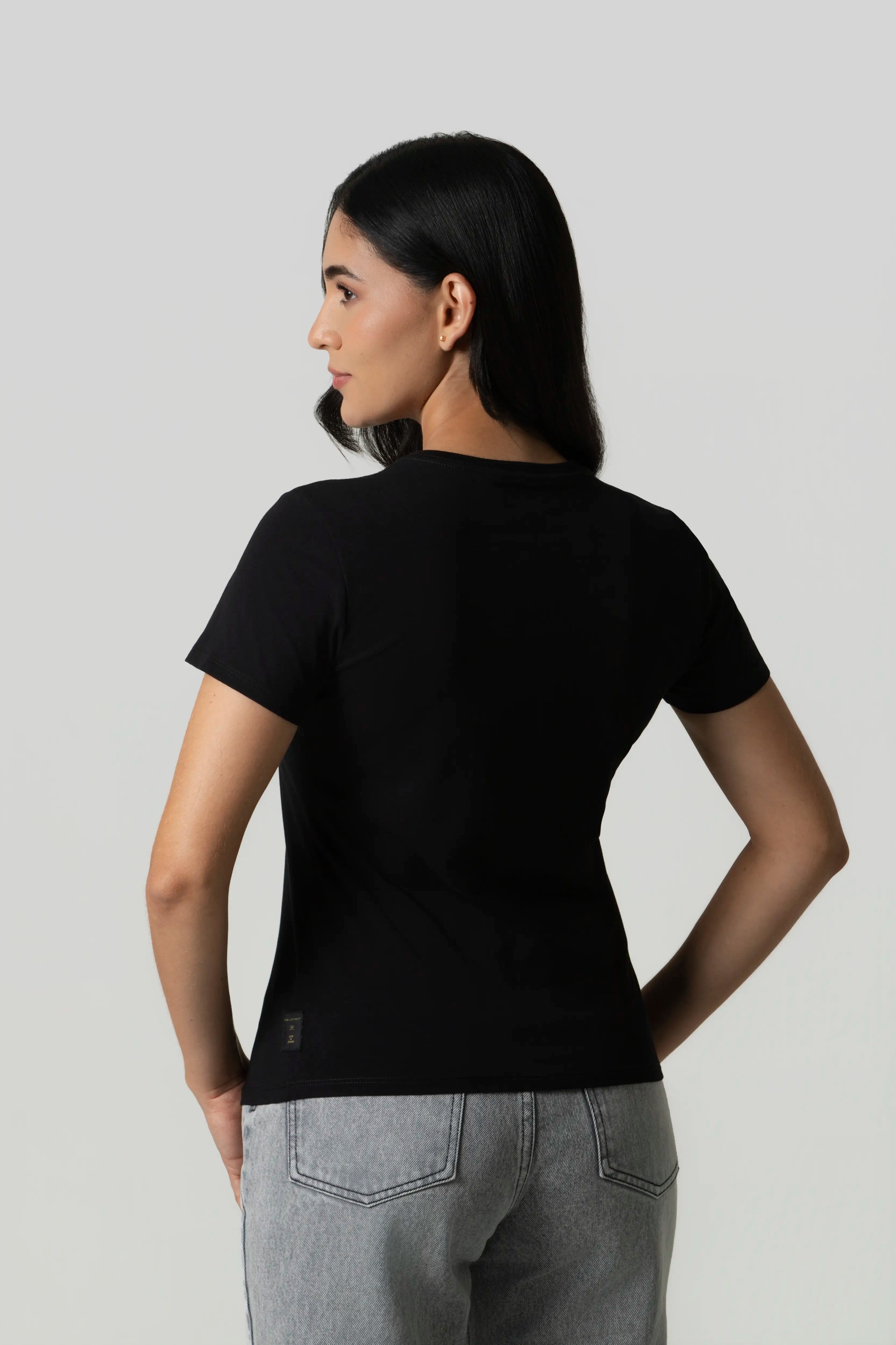 CAMISETA PREMIUM MANGA CORTA COLOR NEGRO