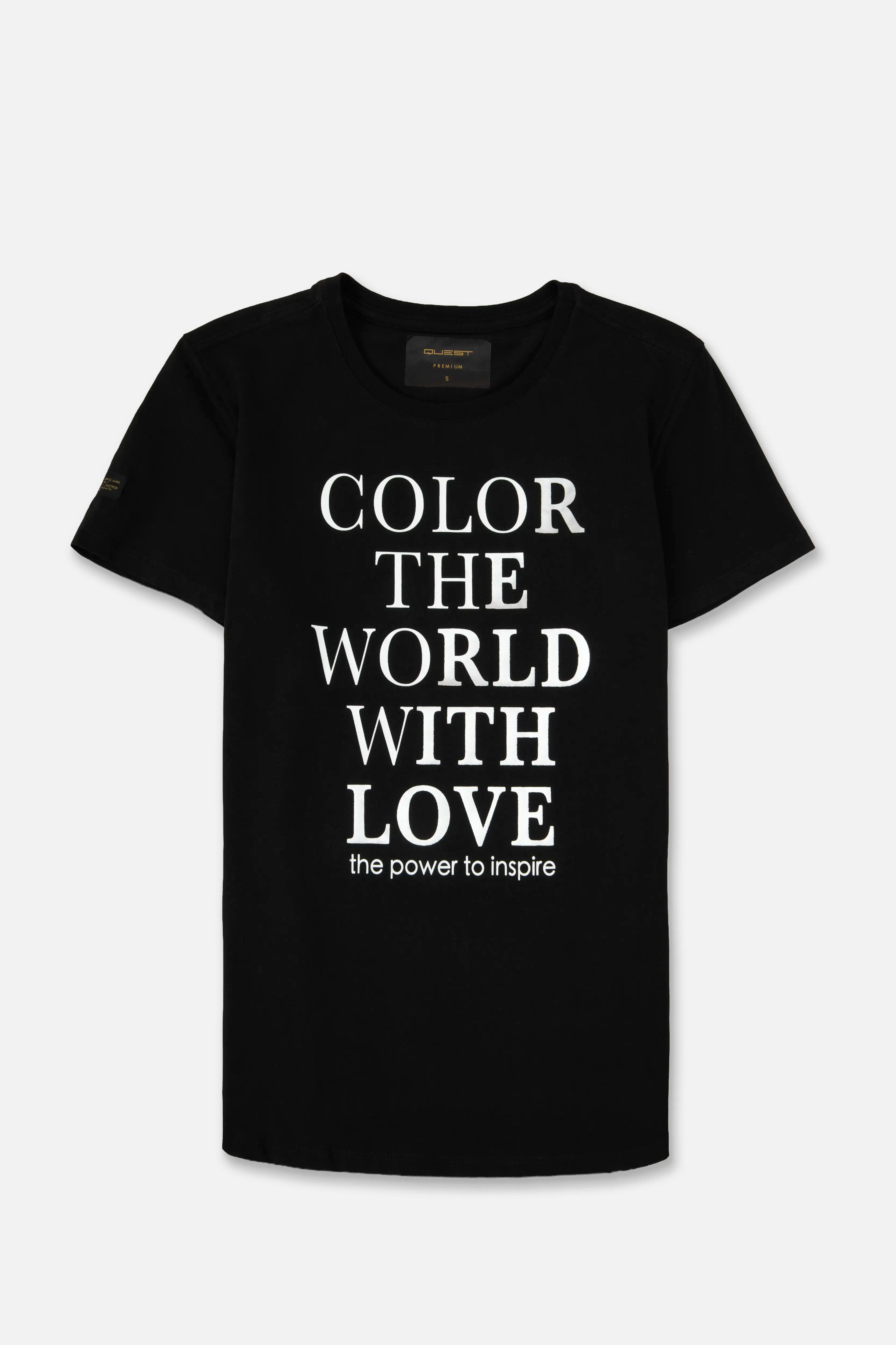 CAMISETA PREMIUM MANGA CORTA COLOR NEGRO