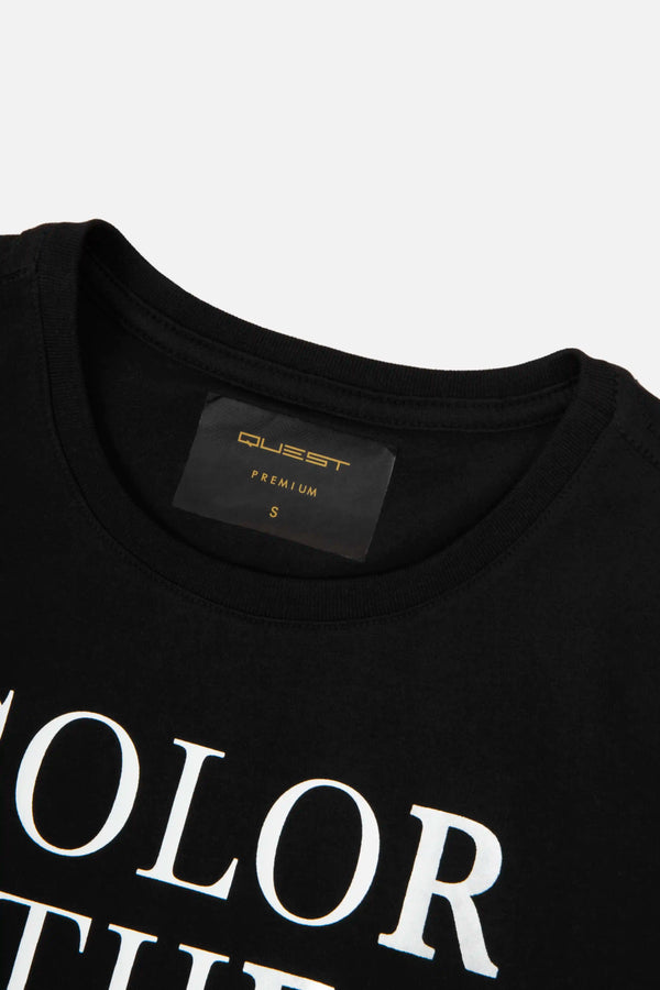CAMISETA PREMIUM MANGA CORTA COLOR NEGRO