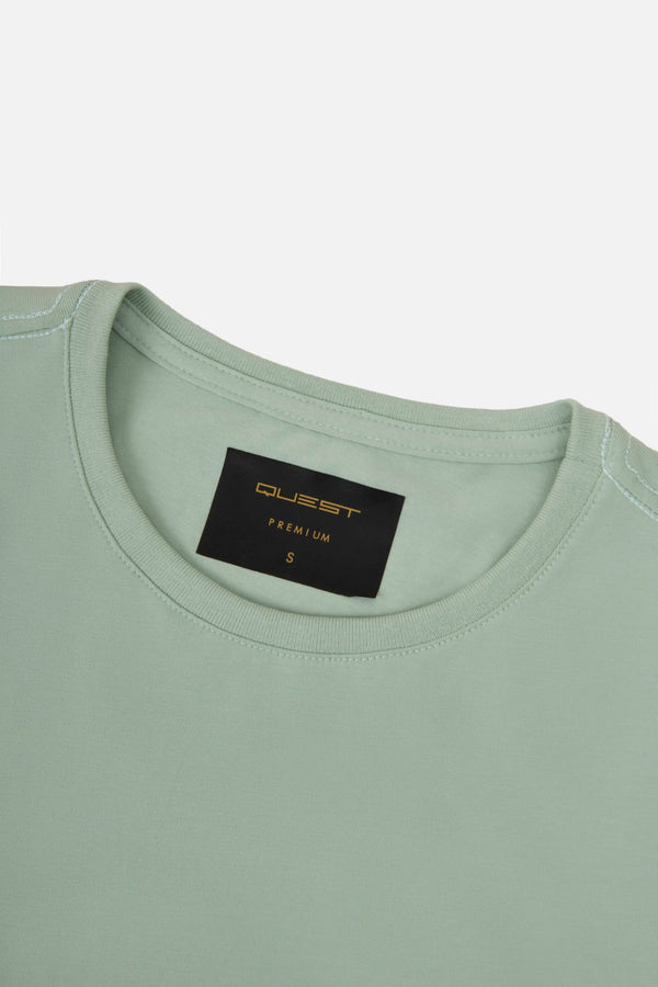 CAMISETA PREMIUM MANGA CORTA COLOR FROSTY GREEN