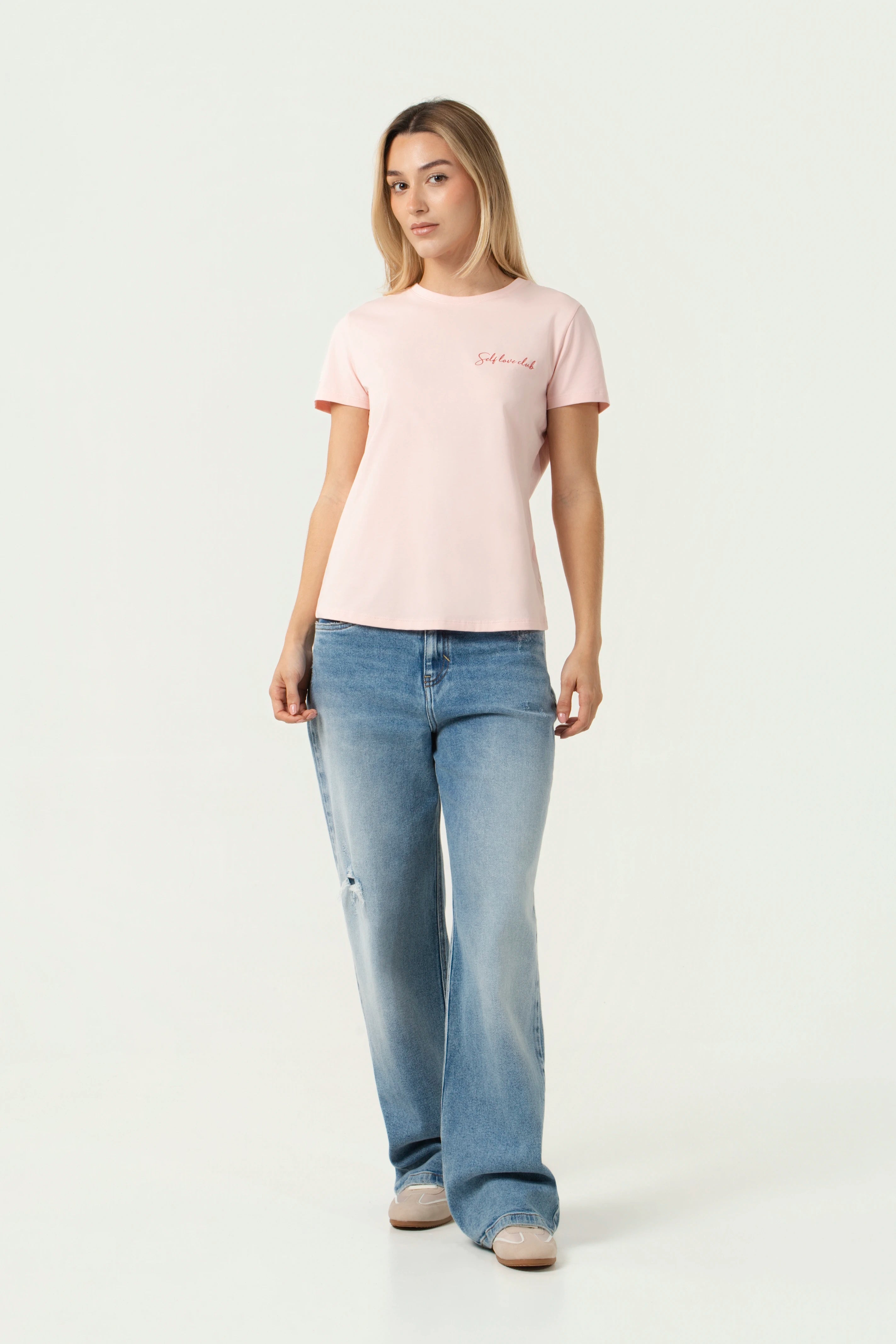 CAMISETA PREMIUM MANGA CORTA COLOR ROSADO FRESA