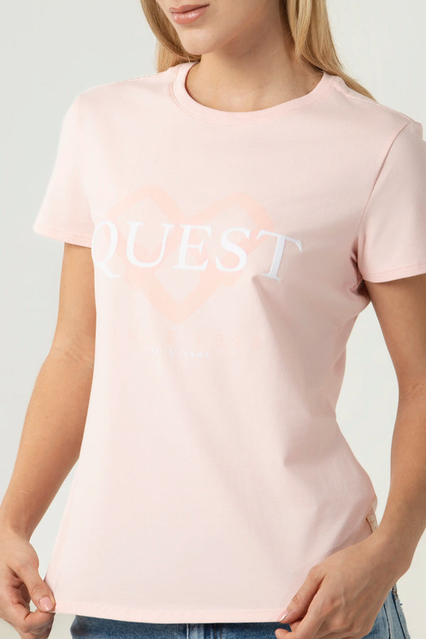 CAMISETA PREMIUM MANGA CORTA COLOR ROSADO FRESA