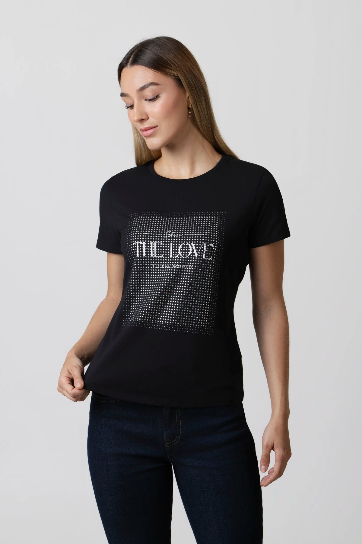 CAMISETA PREMIUM MANGA CORTA COLOR NEGRO