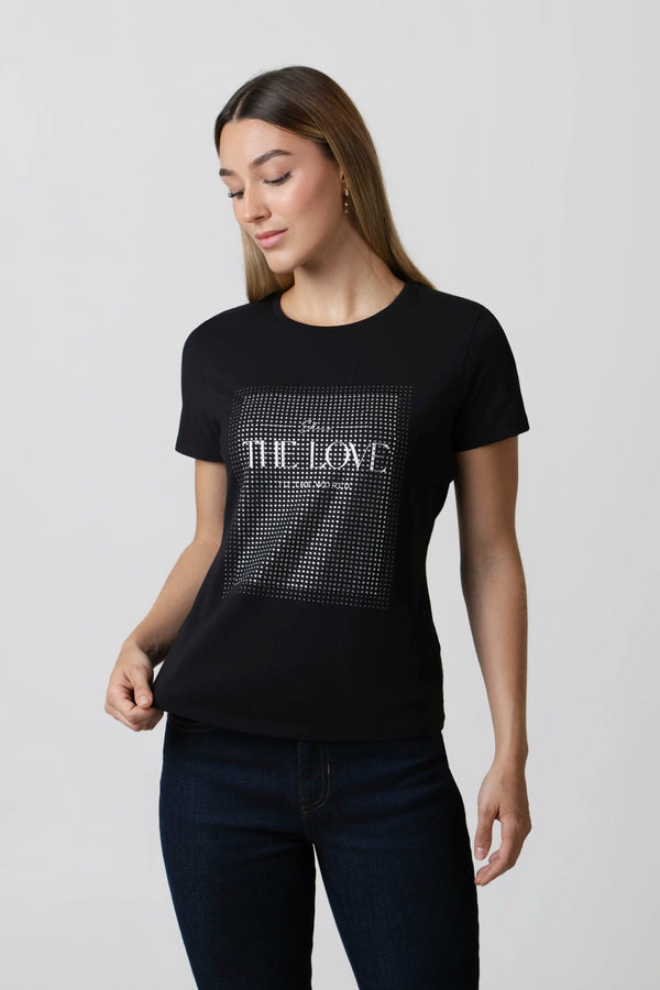 CAMISETA PREMIUM MANGA CORTA COLOR NEGRO