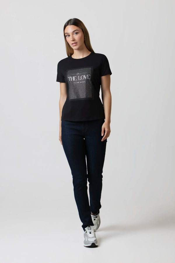CAMISETA PREMIUM MANGA CORTA COLOR NEGRO
