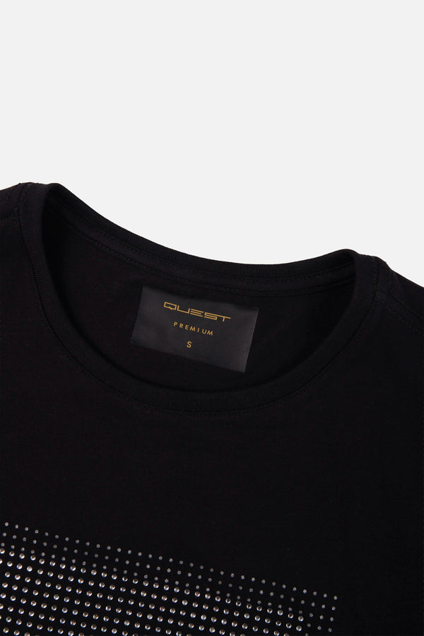 CAMISETA PREMIUM MANGA CORTA COLOR NEGRO