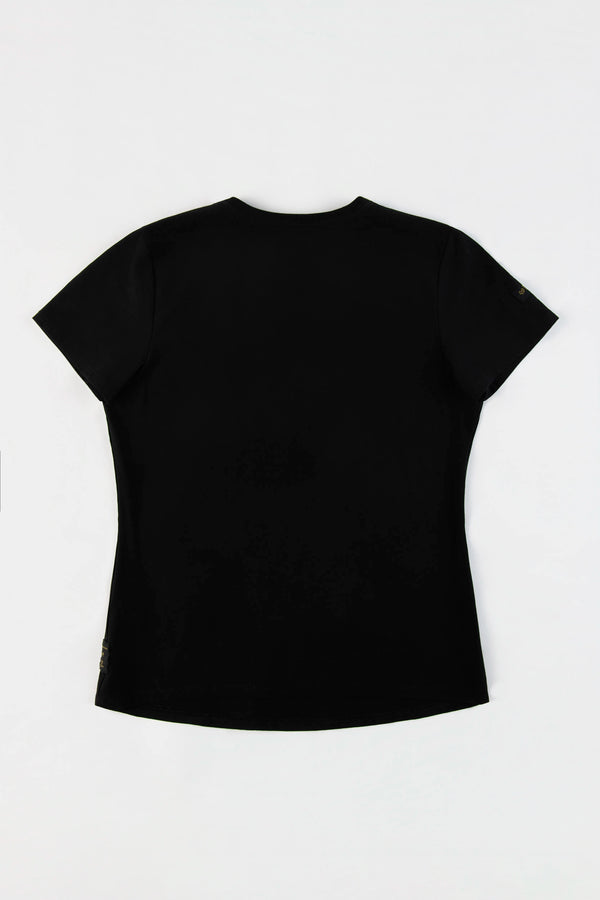 CAMISETA PREMIUM MANGA CORTA COLOR NEGRO
