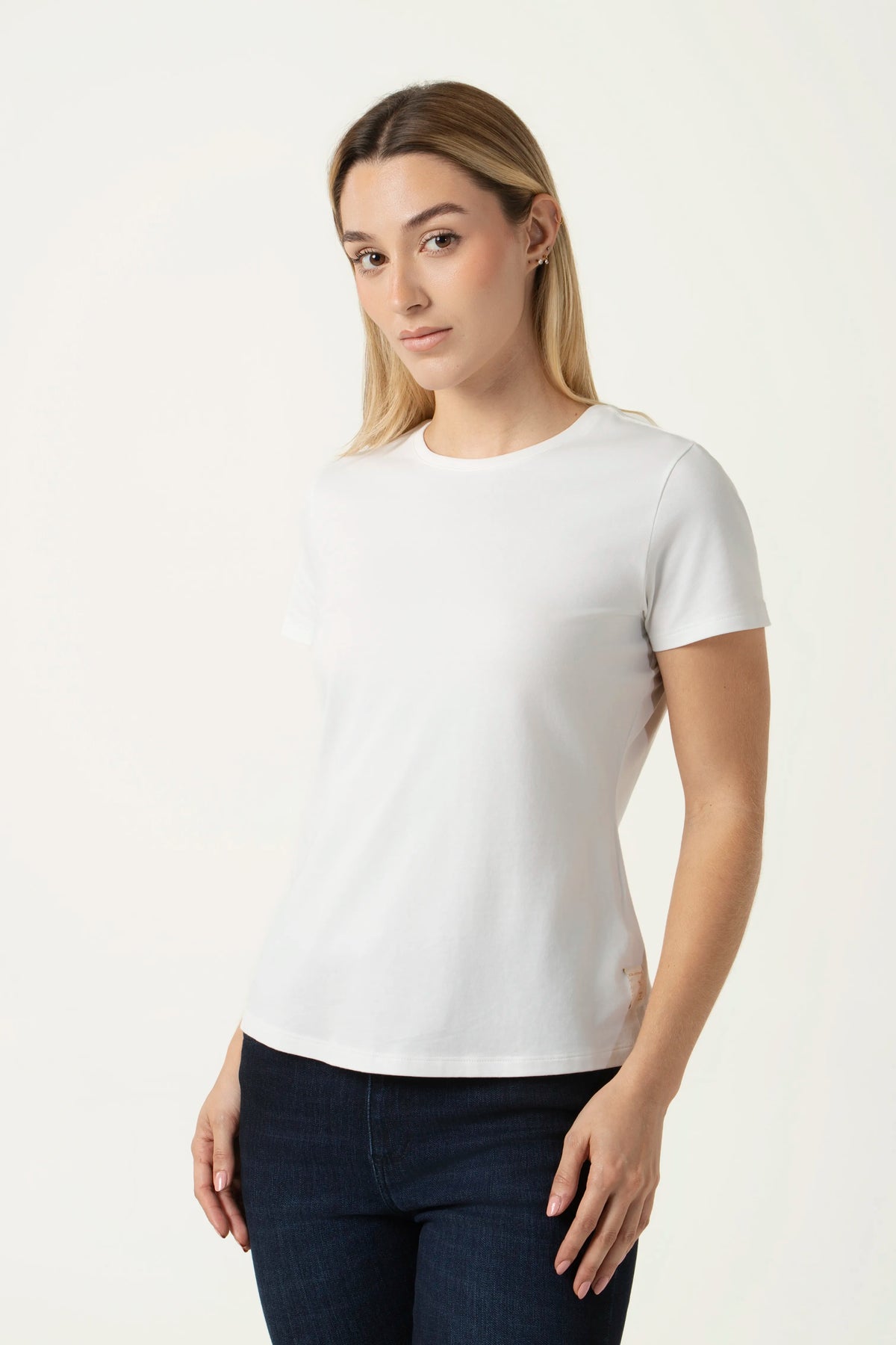 CAMISETA PREMIUM MANGA CORTA COLOR IVORY