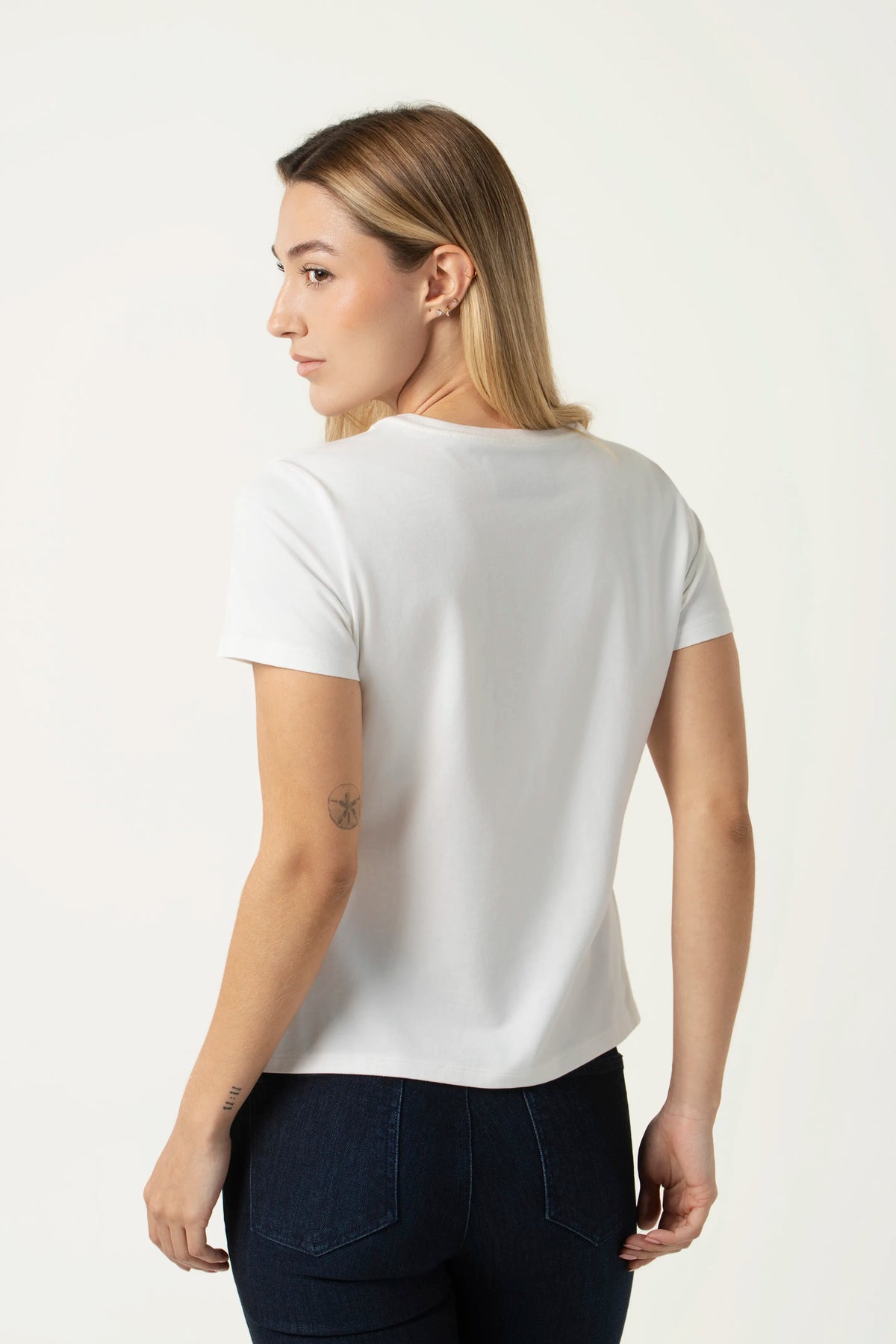 CAMISETA PREMIUM MANGA CORTA COLOR IVORY