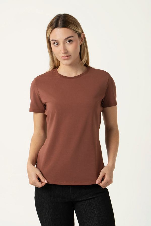 CAMISETA PREMIUM MANGA CORTA COLOR BRUNETTE