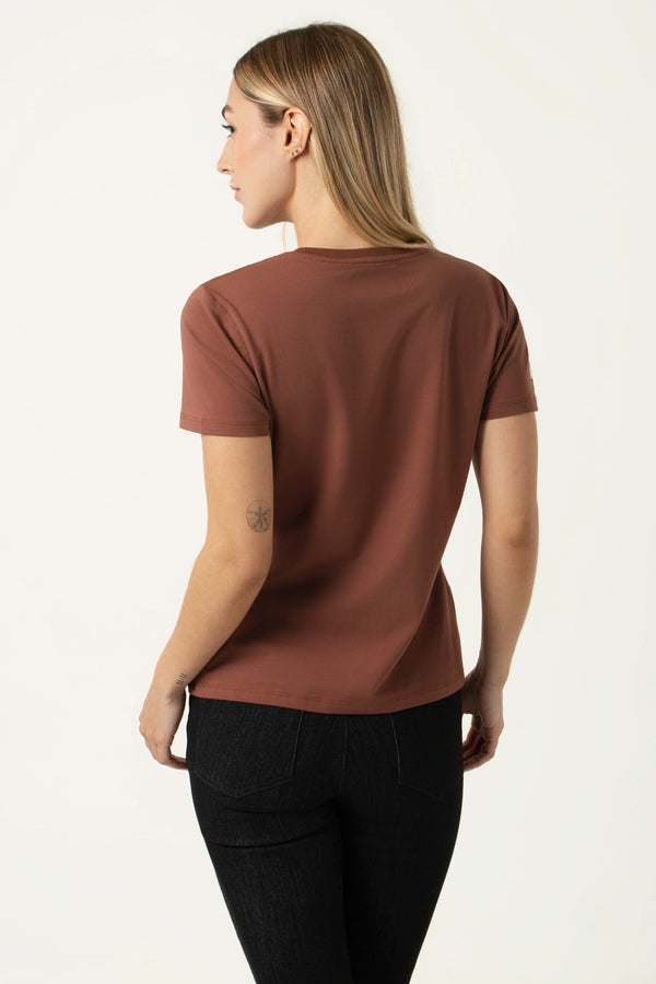 CAMISETA PREMIUM MANGA CORTA COLOR BRUNETTE
