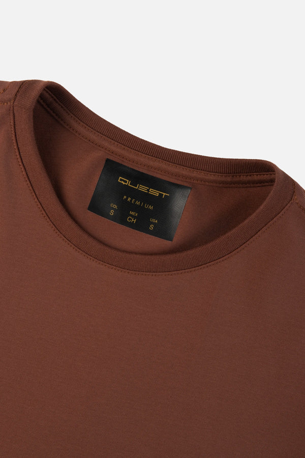 CAMISETA PREMIUM MANGA CORTA COLOR BRUNETTE
