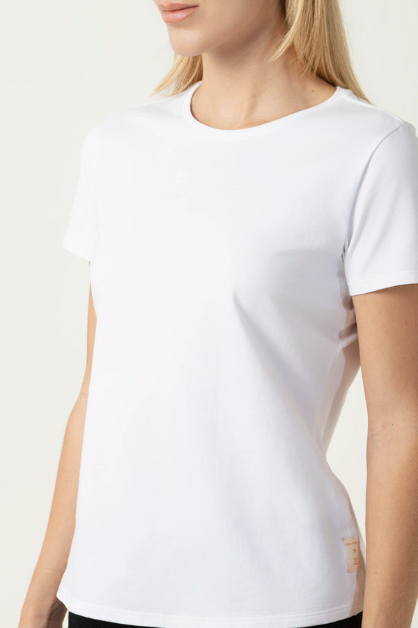 CAMISETA PREMIUM MANGA CORTA COLOR BLANCO