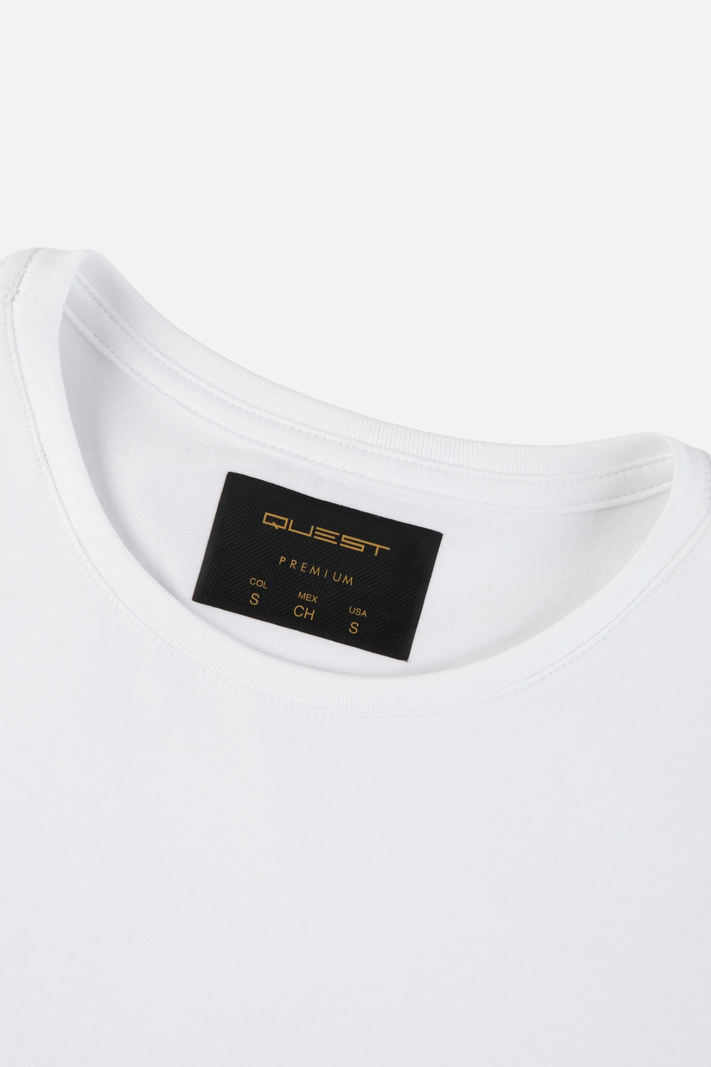CAMISETA PREMIUM MANGA CORTA COLOR BLANCO