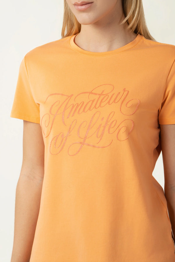 CAMISETA PREMIUM MANGA CORTA COLOR MELON CLARO