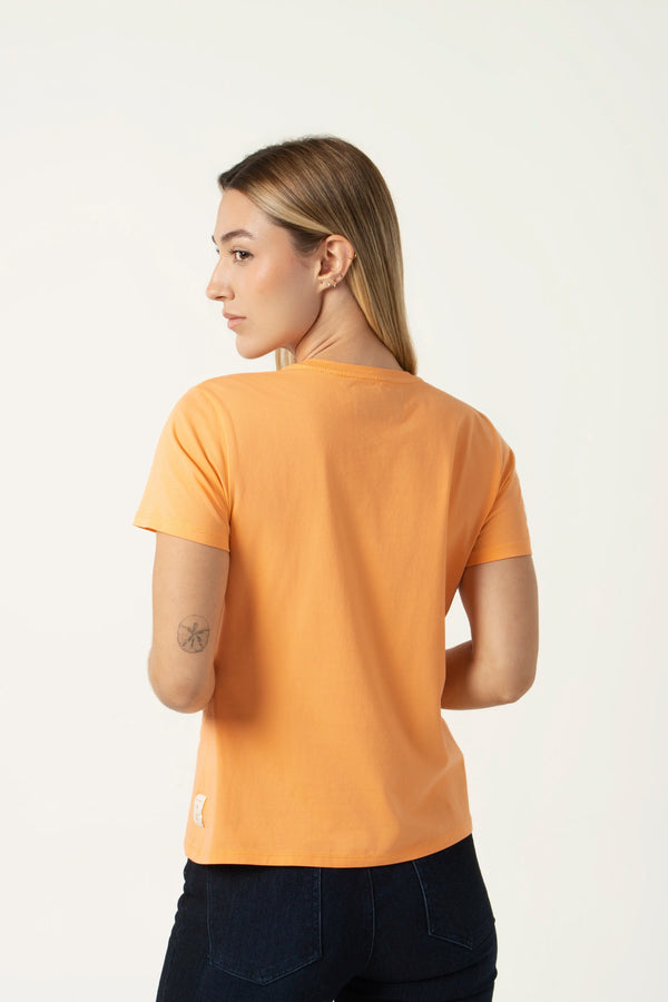 CAMISETA PREMIUM MANGA CORTA COLOR MELON CLARO