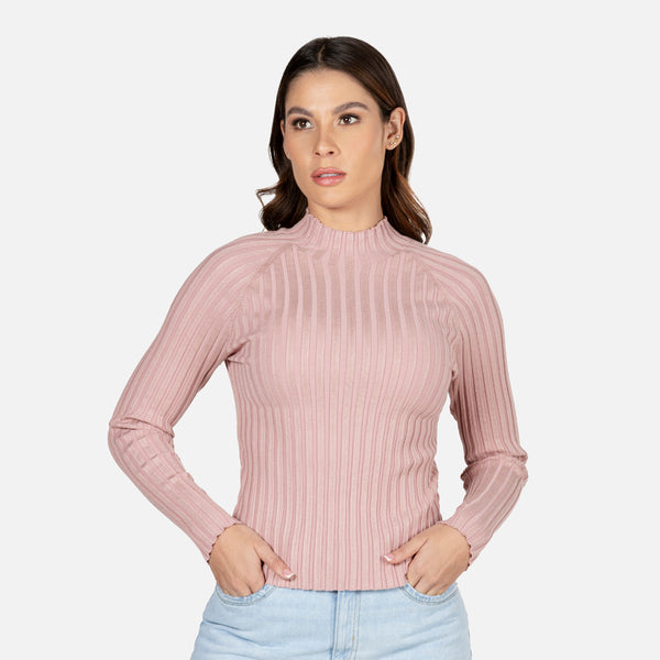 SWEATER CERRADO COLOR NUDE