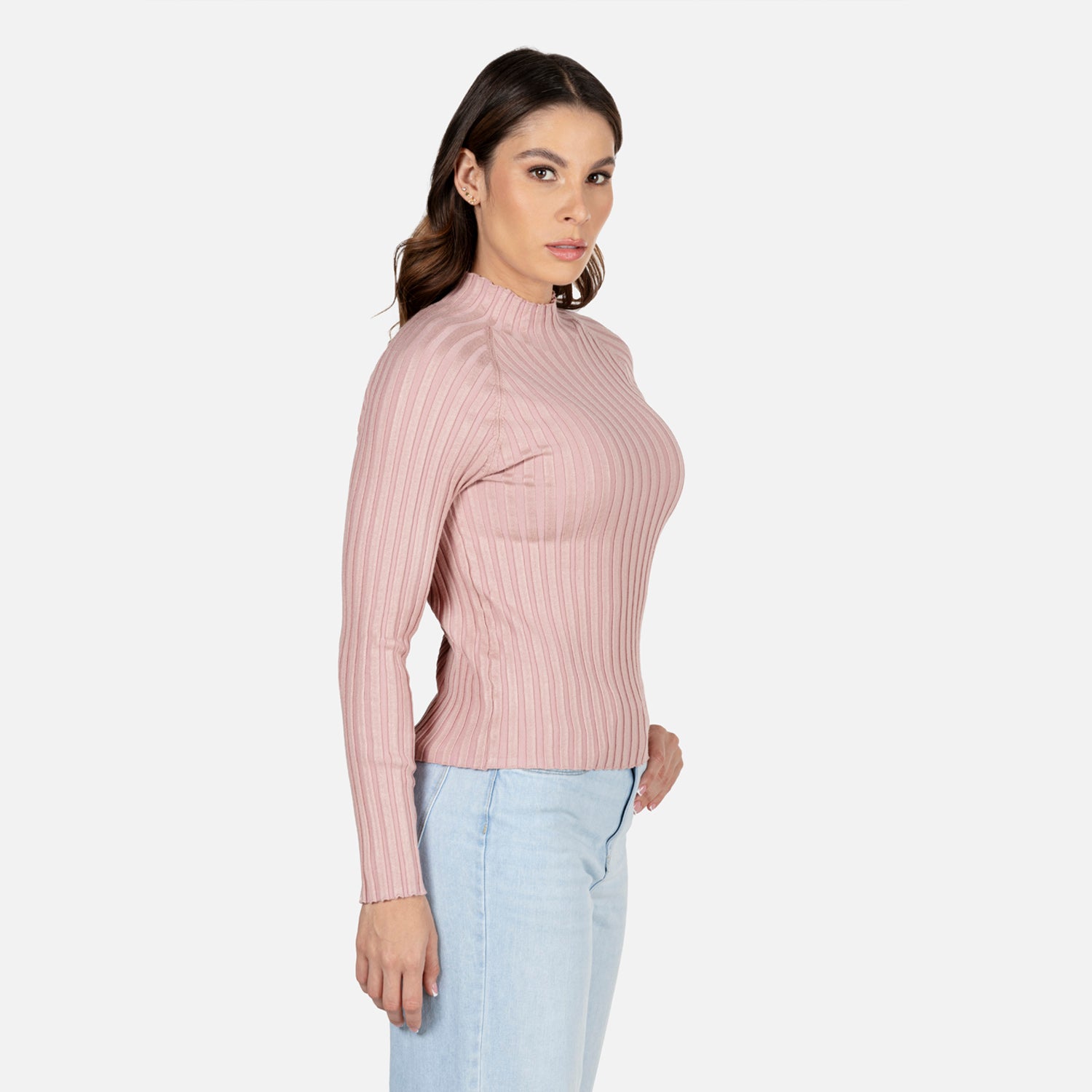 SWEATER CERRADO COLOR NUDE