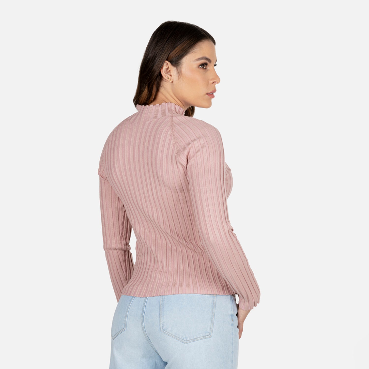 SWEATER CERRADO COLOR NUDE