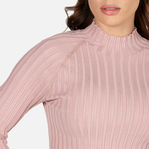 SWEATER CERRADO COLOR NUDE