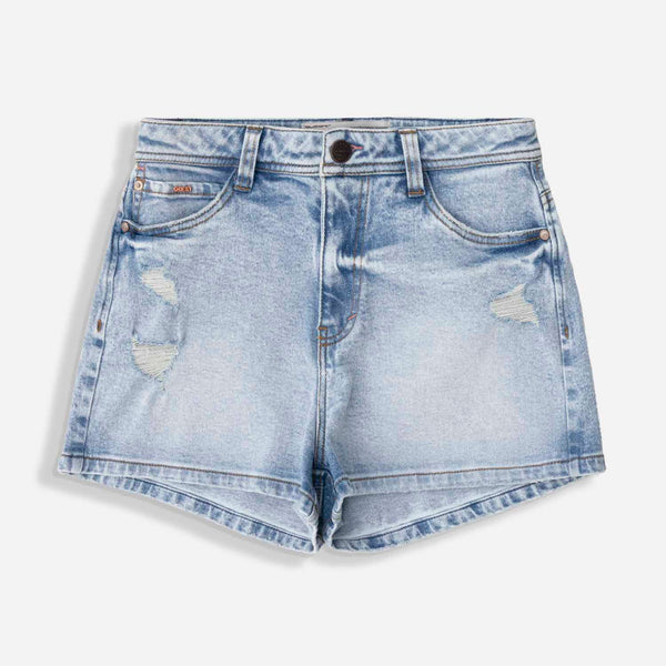 SHORT 5 BOLSILLOS COLOR AZUL CLARO