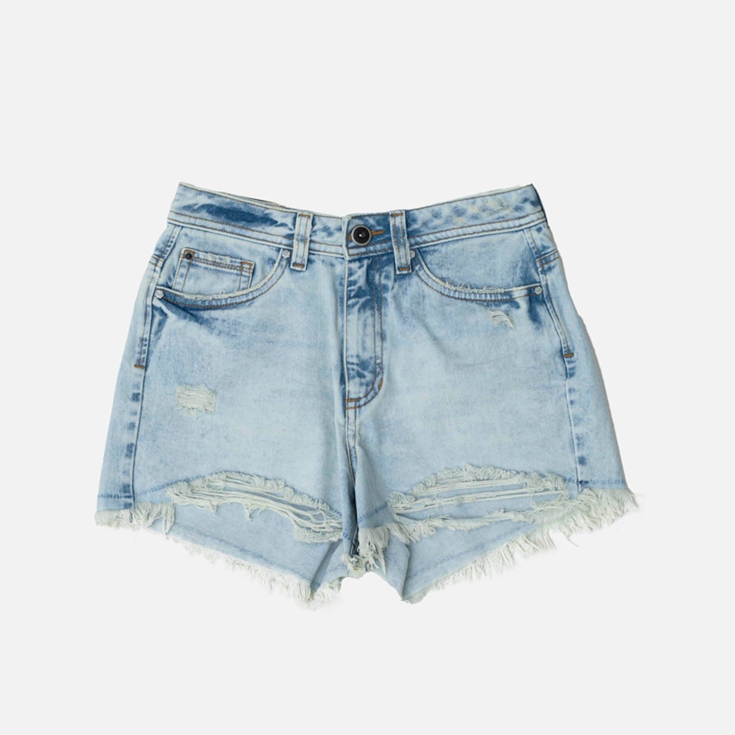 SHORT 5 BOLSILLOS COLOR AZUL CLARO