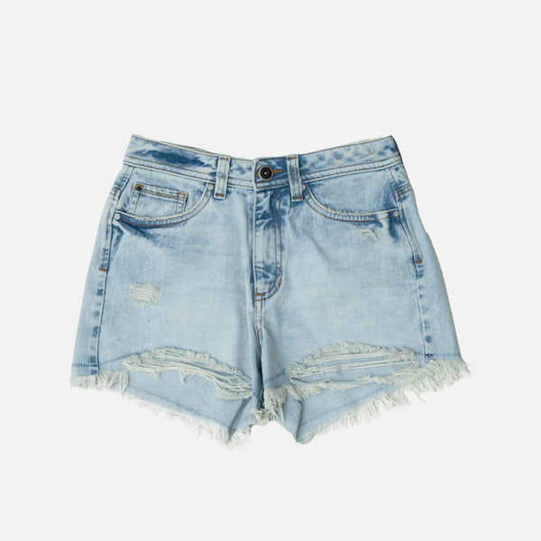 SHORT 5 BOLSILLOS COLOR AZUL CLARO